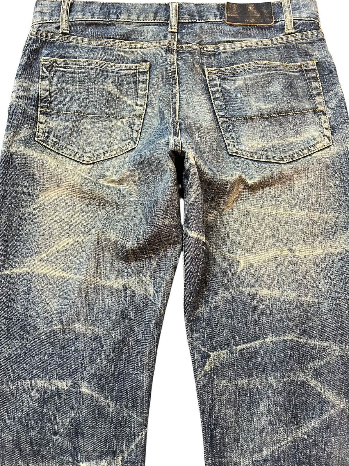 Japan Blue Vintage Men’s Mellrose Flare Mudwash Honeycomb Denim Size US 32 / EU 48 - 6 Thumbnail