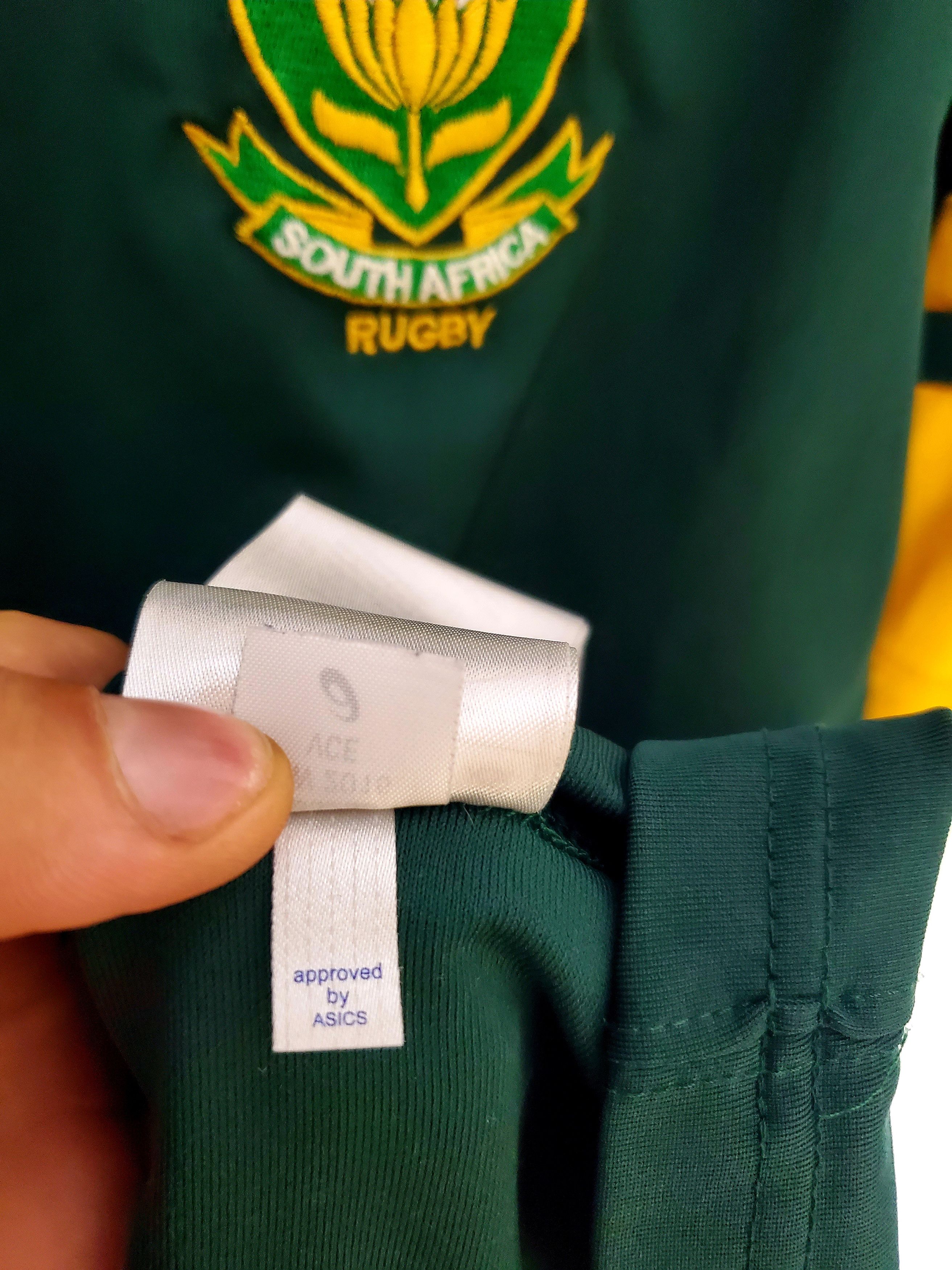 Asics × Vintage Asics South Africa Rugby World Cup Jersey size M Size US M / EU 48-50 / 2 - 8 Thumbnail