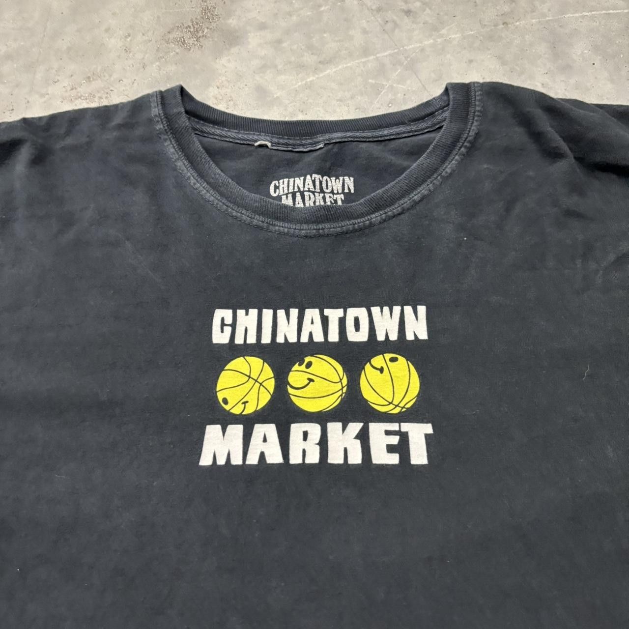 Market × Vintage Crazy Vintage Y2K/2000s Black Chinatown Market Streetwear Graphic Tee! Size US XXL / EU 58 / 5 - 2 Thumbnail