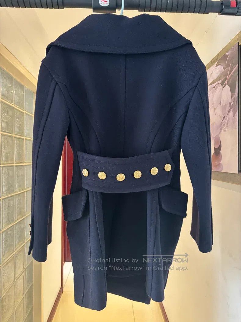 Valentino Valentino Navy wool coat Size XS / US 0-2 / IT 36-38 - 2 Thumbnail