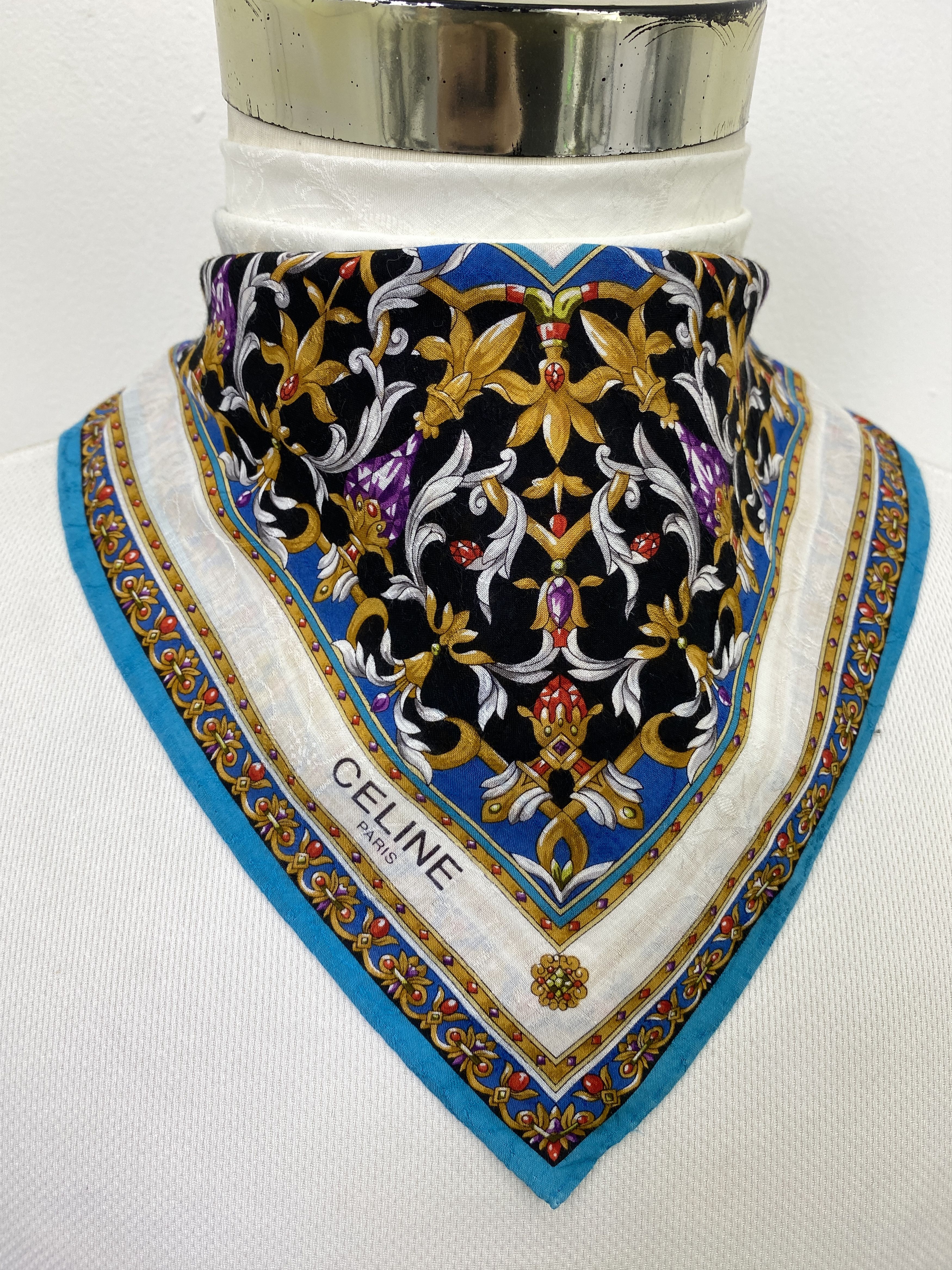 Celine Vintage Celine Handkerchief / Neckerchief KT0246 Size ONE SIZE - 2 Thumbnail
