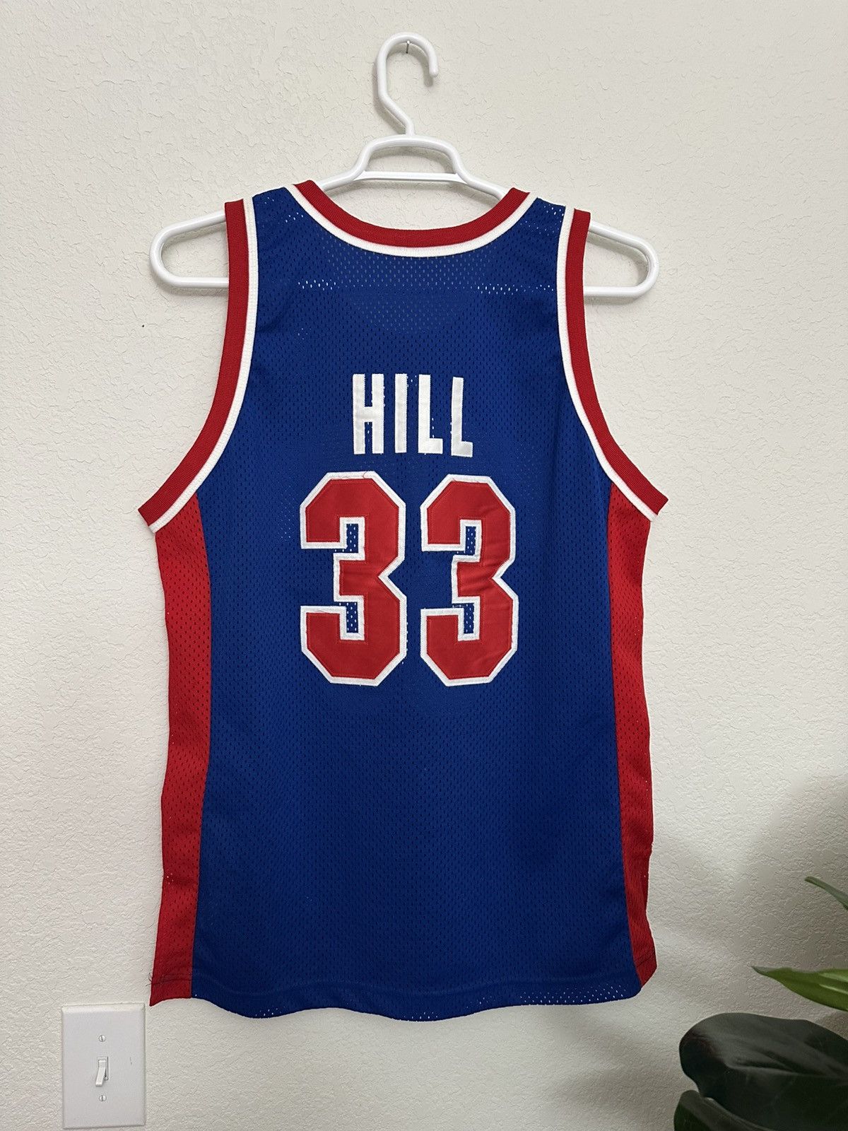 Champion × NBA × Vintage Vintage Detroit Pistons Grant Hill Authentic Champion Jersey Size US L / EU 52-54 / 3 - 5 Thumbnail