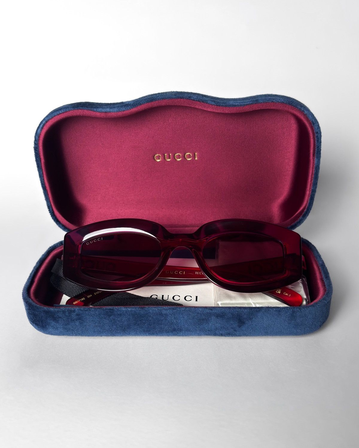 Gucci GUCCI GG1719S SUNGLASSES rectangle sunglasses Size ONE SIZE - 4 Thumbnail