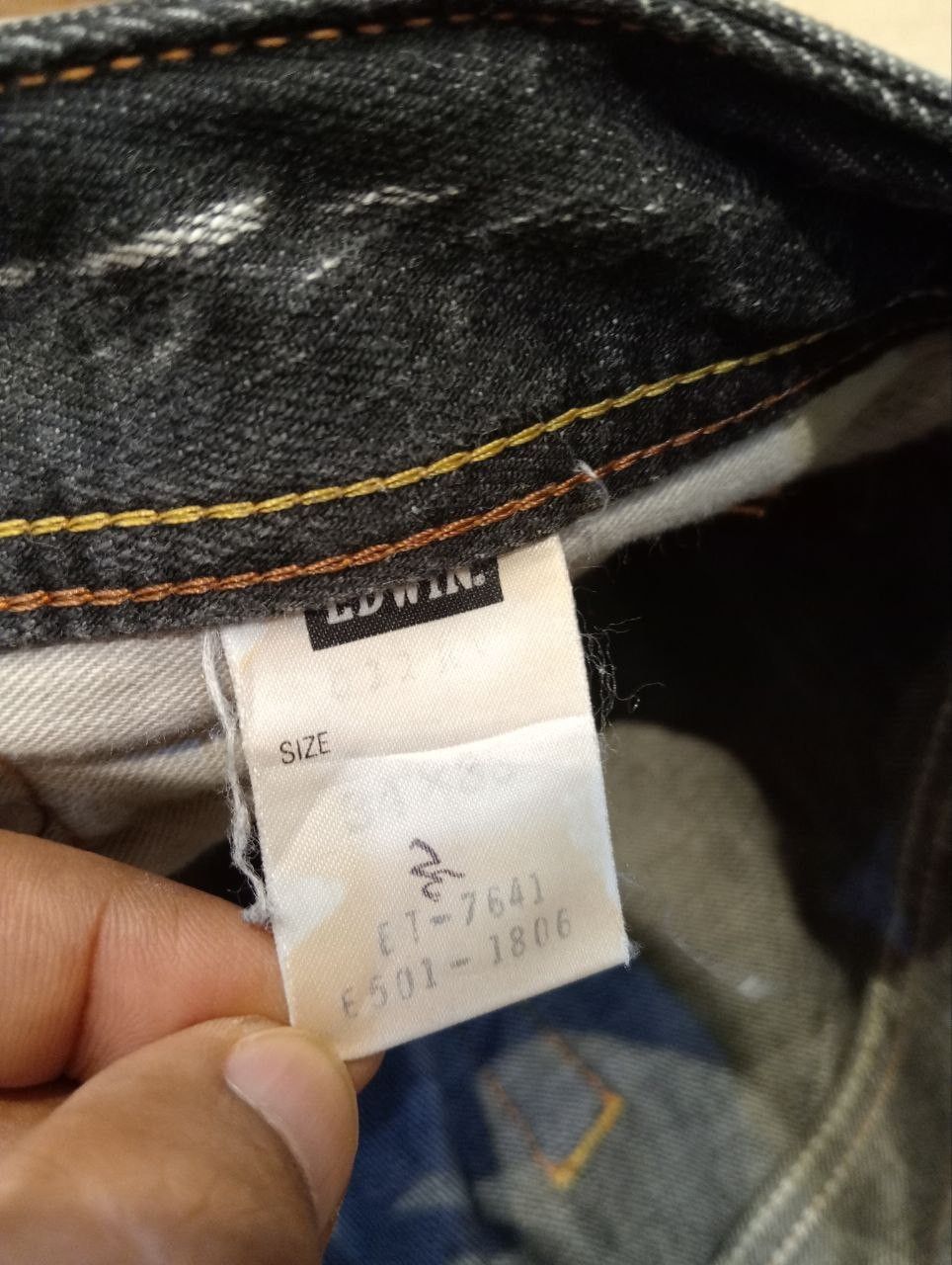 Edwin EDWIN BLACK WASHED DENIM FLARED PANTS Size US 34 / EU 50 - 8 Thumbnail