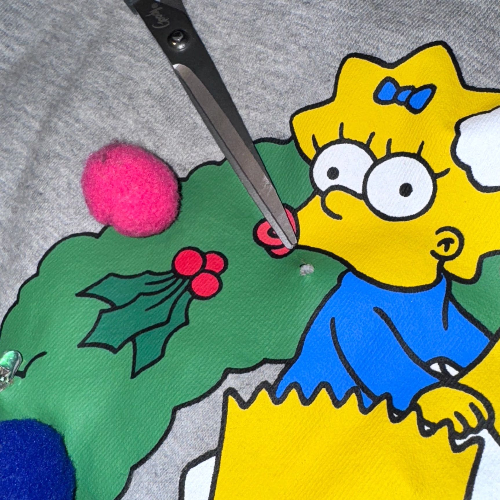 Mad Engine The Simpsons Sweatshirt Small Unisex Adults Crew Neck Fleece Graphic Print Logo Christmas Gray Pullover Sweatshirt Size US S / EU 44-46 / 1 - 4 Thumbnail