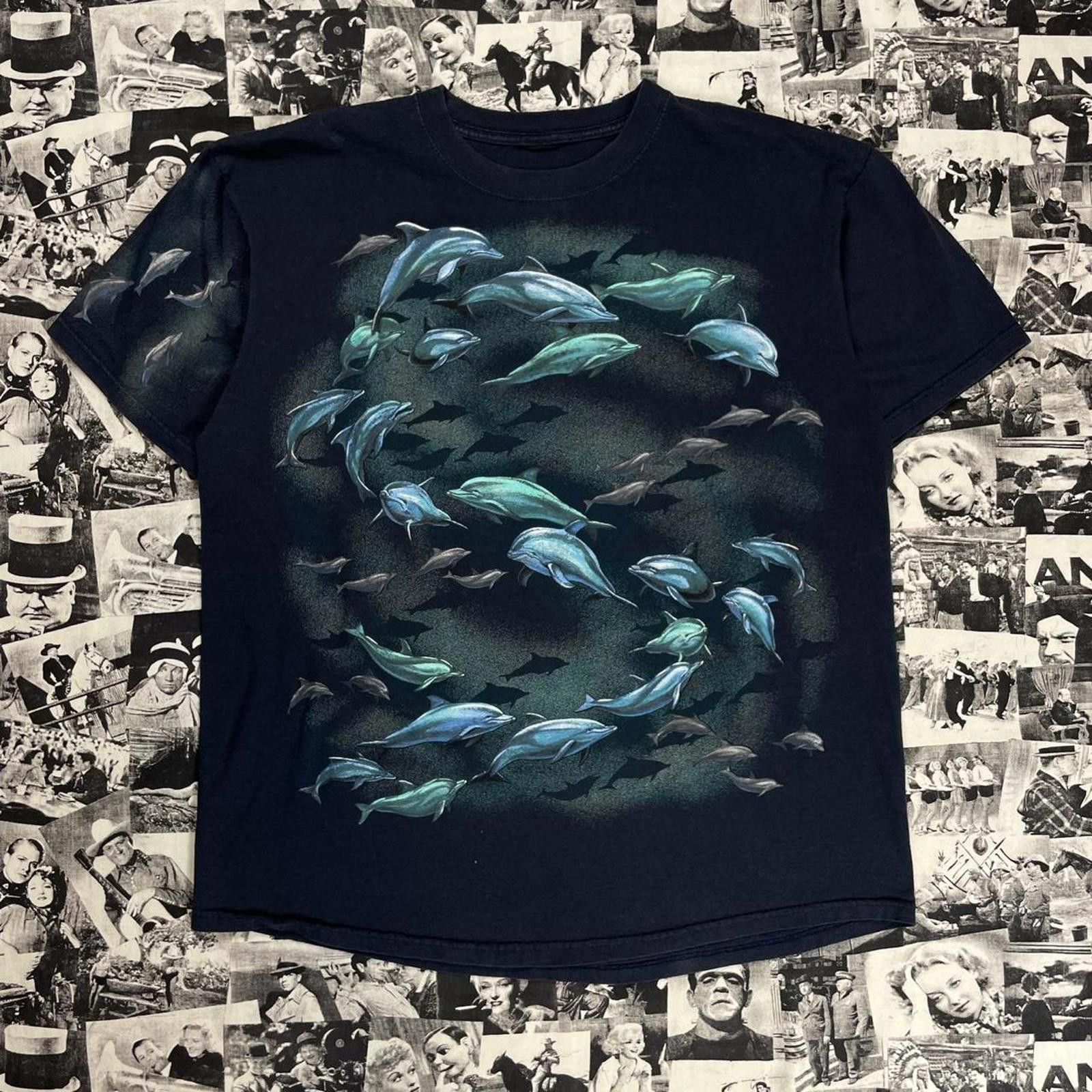 Other Vintage AOP dolphin nature T-shirt Size US L / EU 52-54 / 3 - 1 Thumbnail