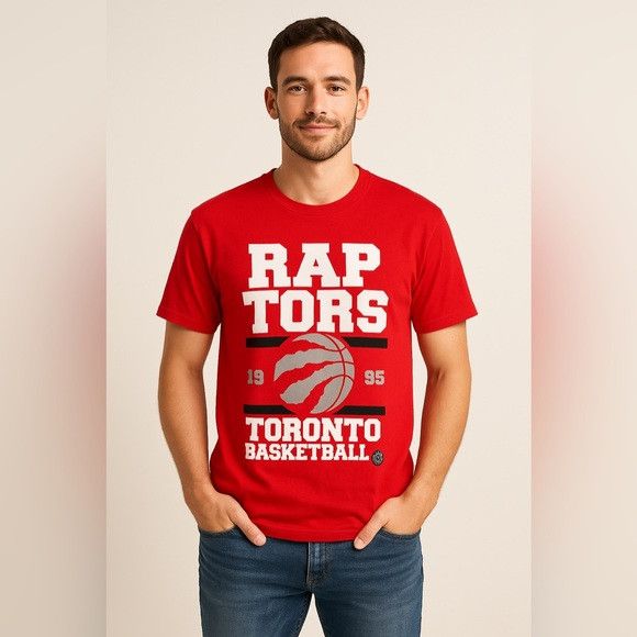 NBA Toronto Raptors 1995 Graphic Red T-Shirt Men’s Medium Size US M / EU 48-50 / 2 - 1 Thumbnail