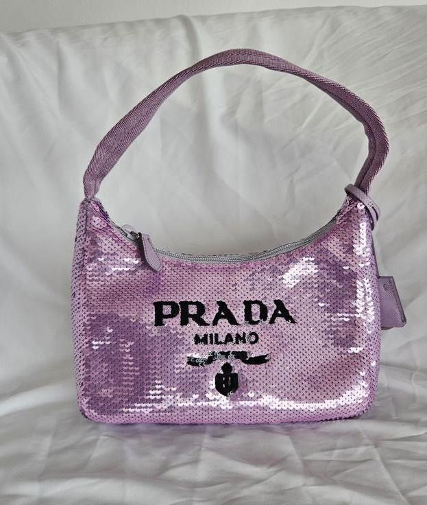 Prada 🔥2.5K VALUE🔥Sequin Purple Shoulder Bag Size ONE SIZE - 1 Preview