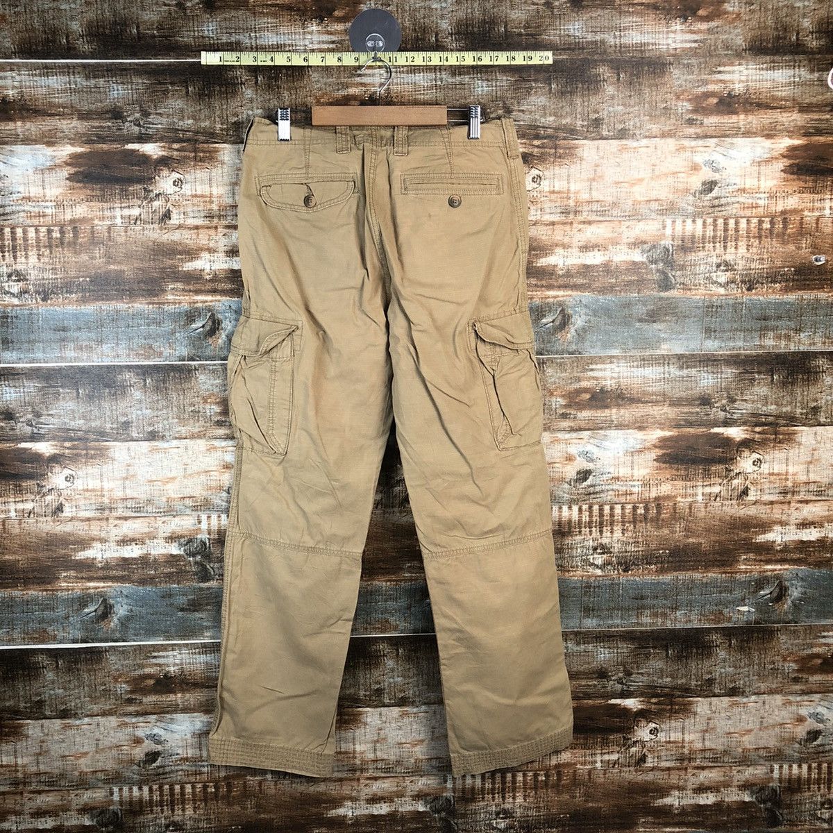 Japanese Brand DL Gap Brown Cargo Utility Multipocket Pants #C699 Size US 31 - 13 Thumbnail