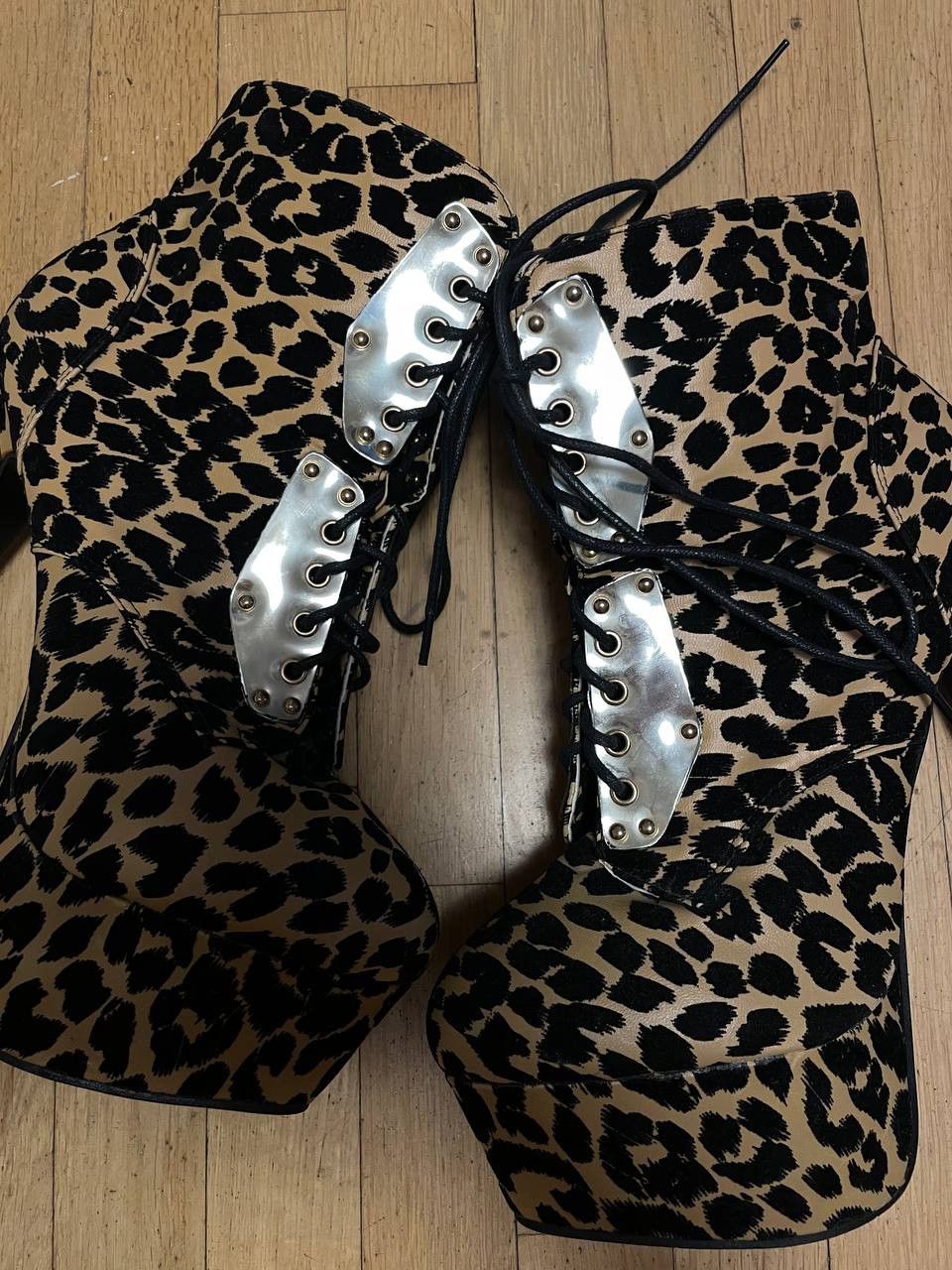 Other Leopard platform strip heels – Pleaser style Sergio Todzi Size US 10 / IT 40 - 5 Thumbnail