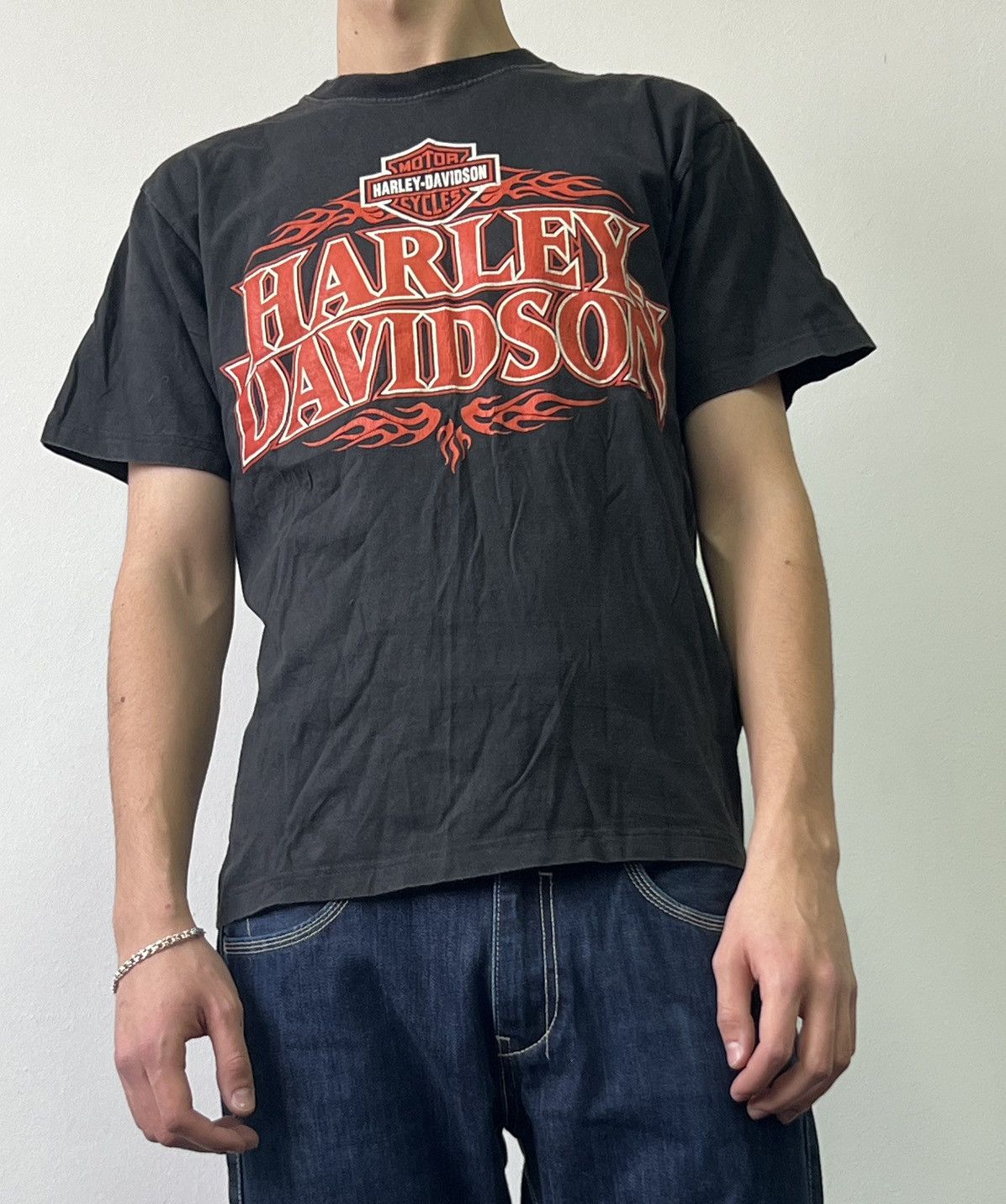 Harley Davidson × Vintage Vintage 90s American Eagle T-shirt Size L Size US L / EU 52-54 / 3 - 1 Thumbnail