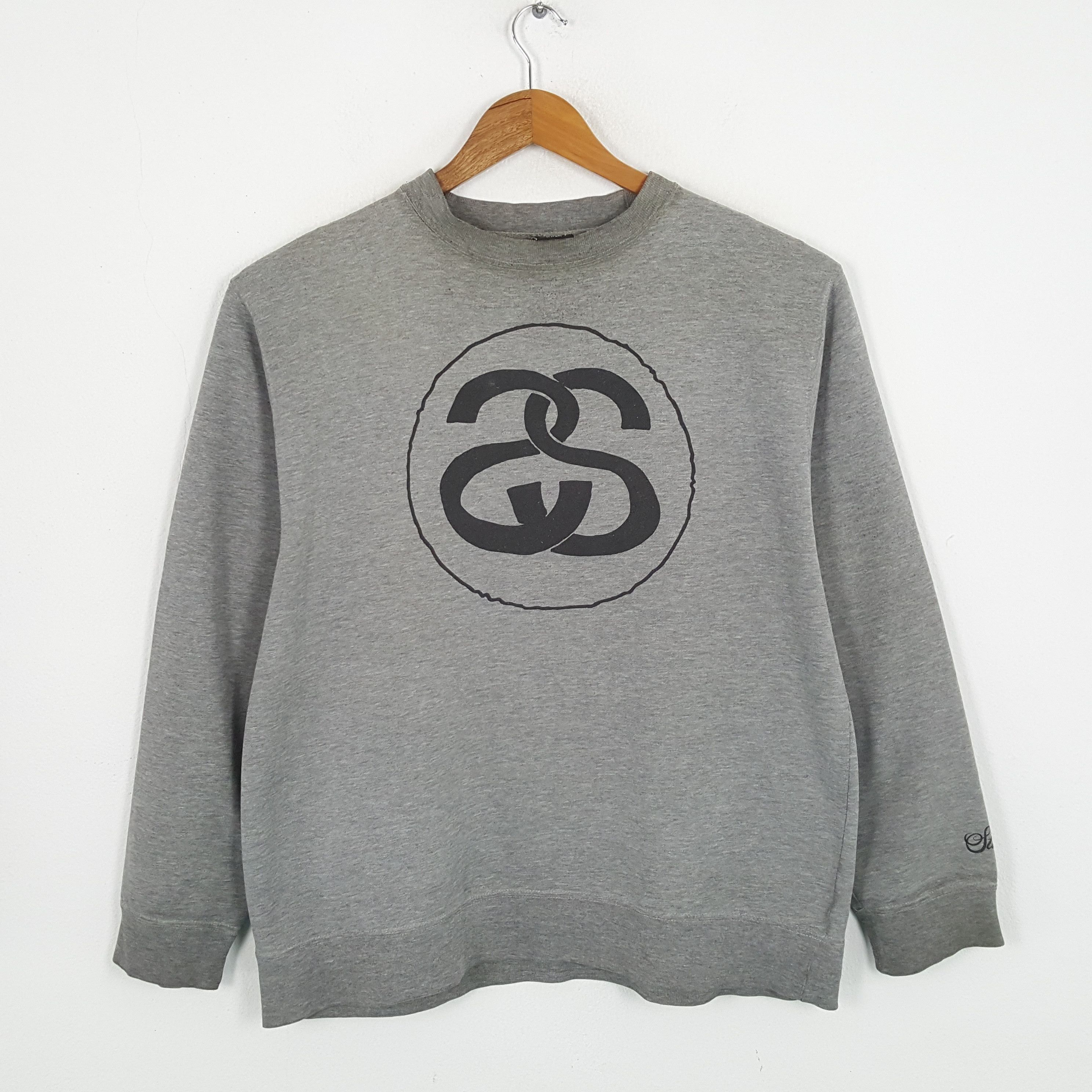 Stussy × Vintage Vintage STUSSY Streetwear Skateboard Style Sweatshirt Size US L / EU 52-54 / 3 - 1 Thumbnail