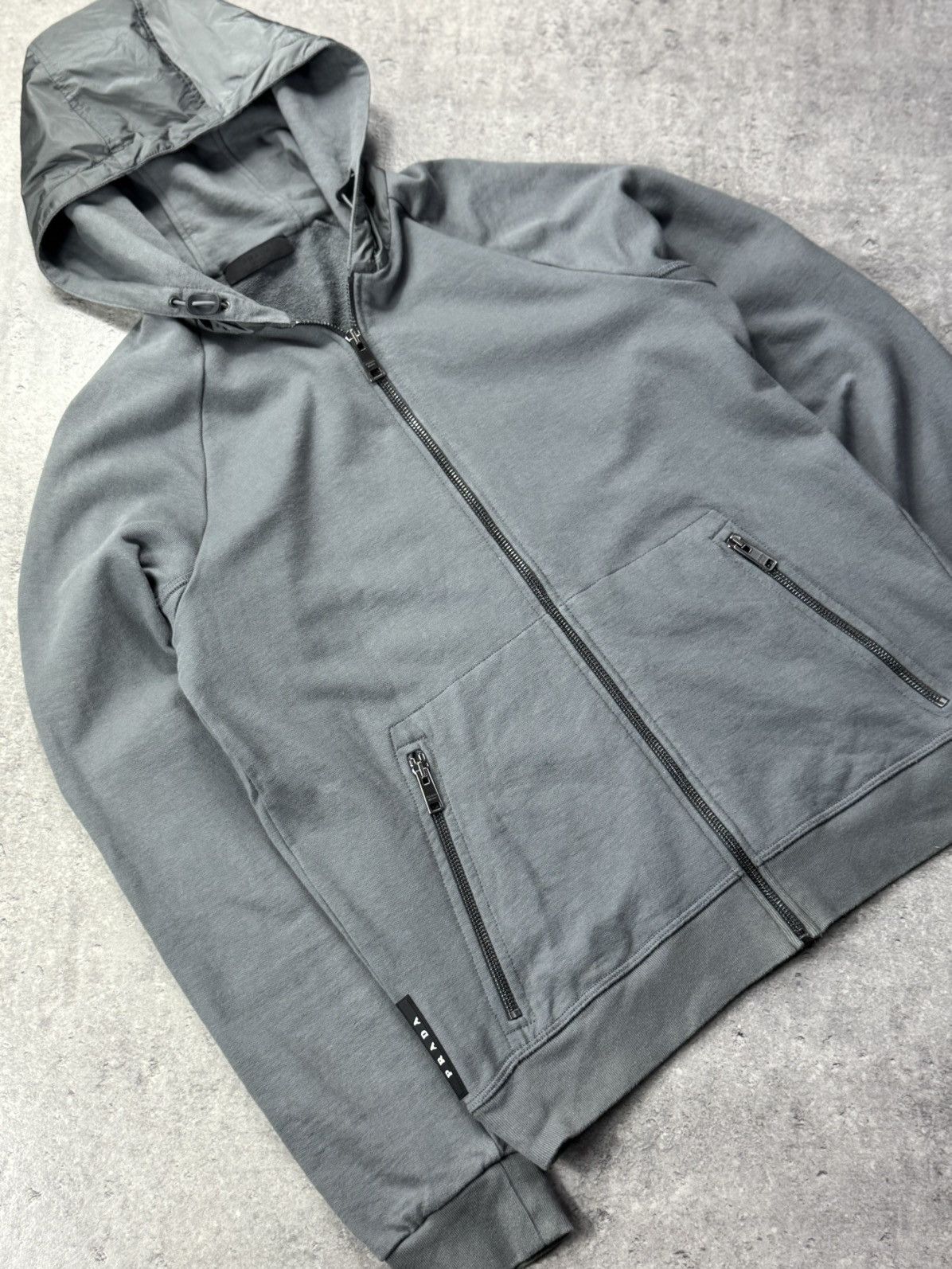 Prada PRADA SPORT LUNA ROSSA 2019's - NYLON ZIP HOODIE Luxury Rare