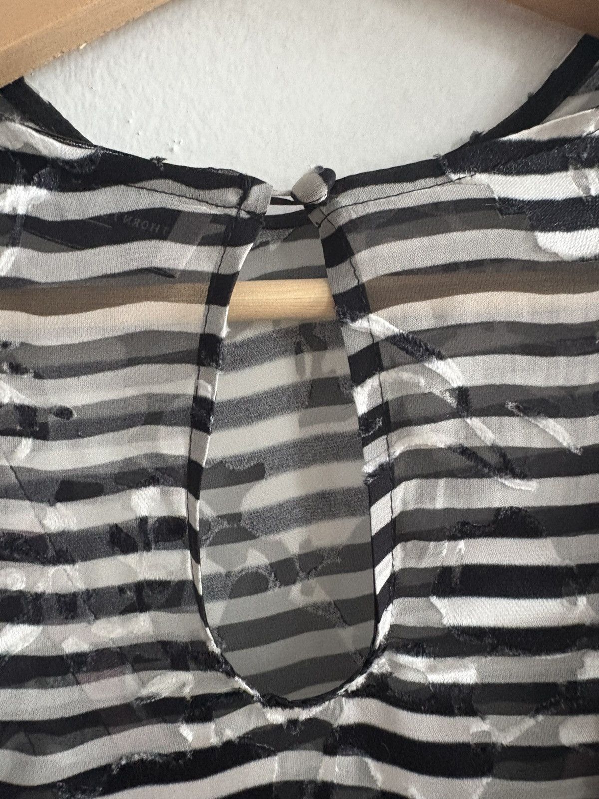Preen by Thornton Bregrazzi Preen by Thornton Bregazzi Silk Striped Dress Asymmetric Size M / US 6-8 / IT 42-44 - 5 Thumbnail