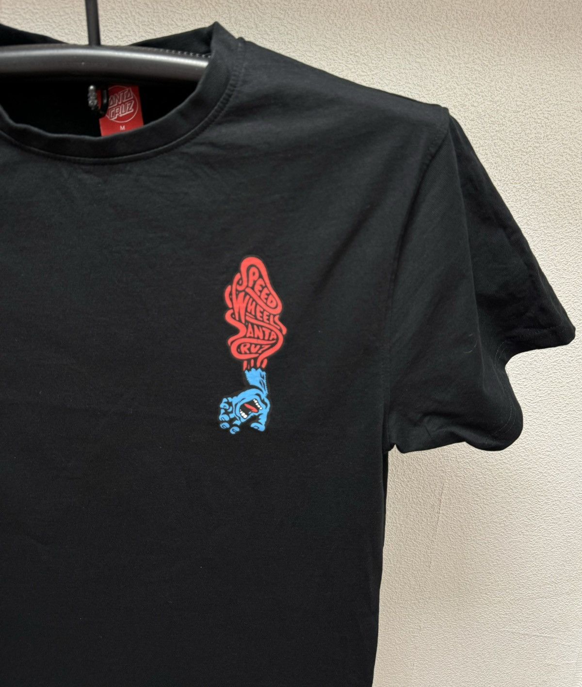 Santa Cruz Skateboards Santa Ceus wheels speed logo black t-shirt sk8 skateboarding Size US M / EU 48-50 / 2 - 7 Thumbnail