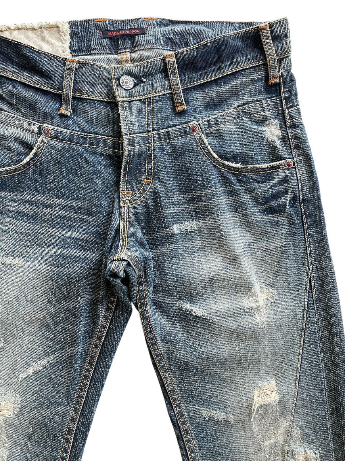Vintage Blue Way Distressed Flare Denim Size US 30 / EU 46 - 5 Thumbnail