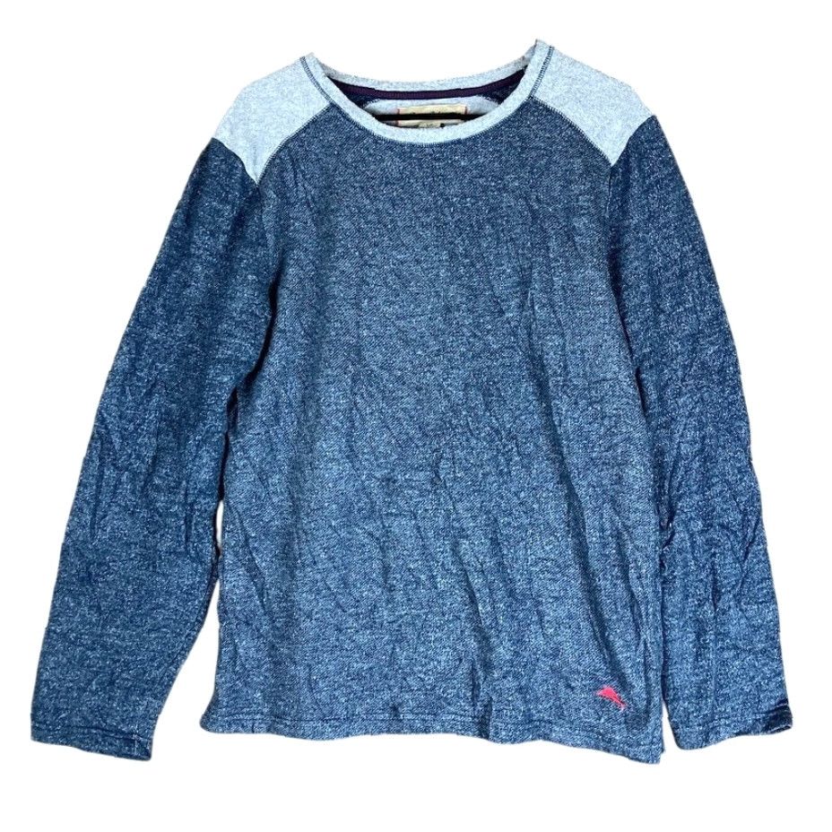 Tommy Bahama Tommy Bahama Mens Sweater Blue Crew Neck Pullover Long Sleeve Cotton Blend Large Size US L / EU 52-54 / 3 - 2 Thumbnail