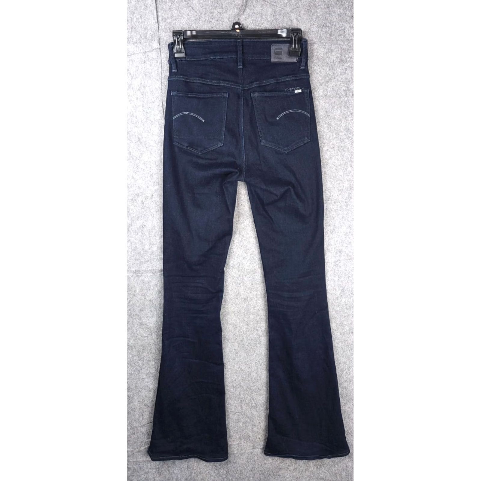 G-Star G-STAR Raw Women's HIGH RISE FLARE Jeans Dark Wash 27 x 32 (FITS 25 x 31) Denim Stars Size 27" / US 4 / IT 40 - 2 Thumbnail