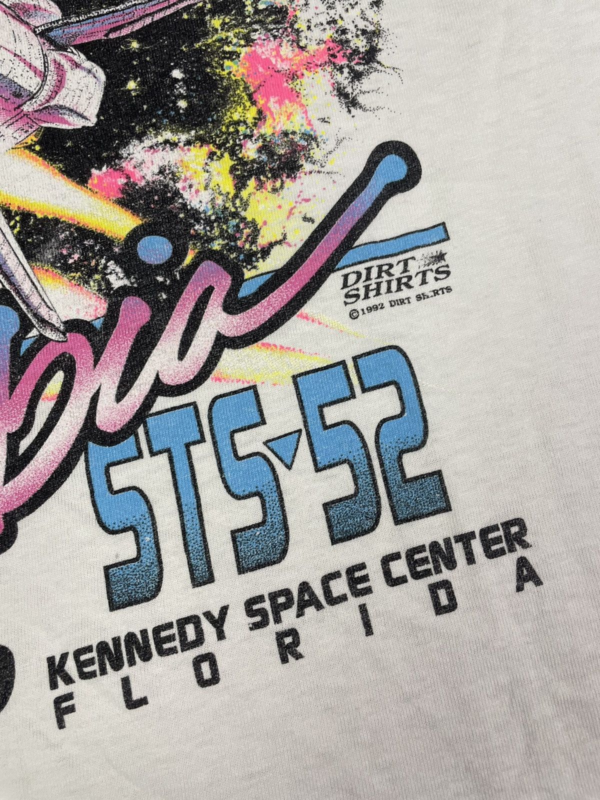 NASA × Vintage Vintage 1992 NASA Kennedy Space Center Florida 90s T Shirt Size US XL / EU 56 / 4 - 4 Thumbnail