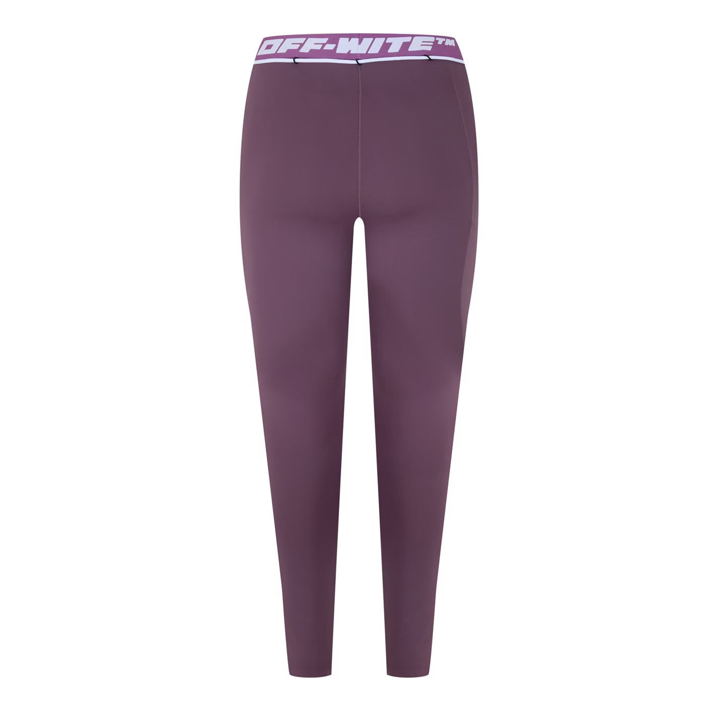 Off-White o1g2r1mq1224 Athletic Band Leggings in Purple Size 31" - 2 Thumbnail