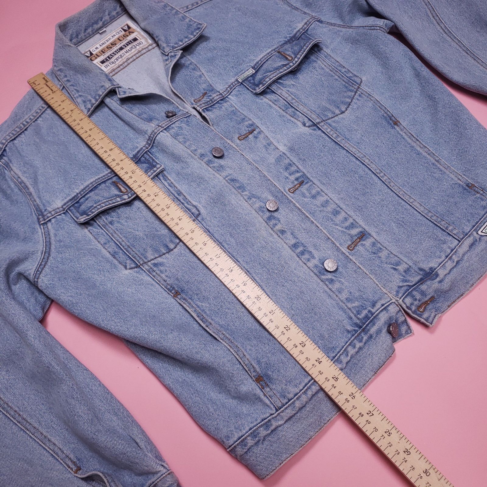 Vintage Vtg Georges Marciano for Guess denim jacket Size US M / EU 48-50 / 2 - 6 Thumbnail