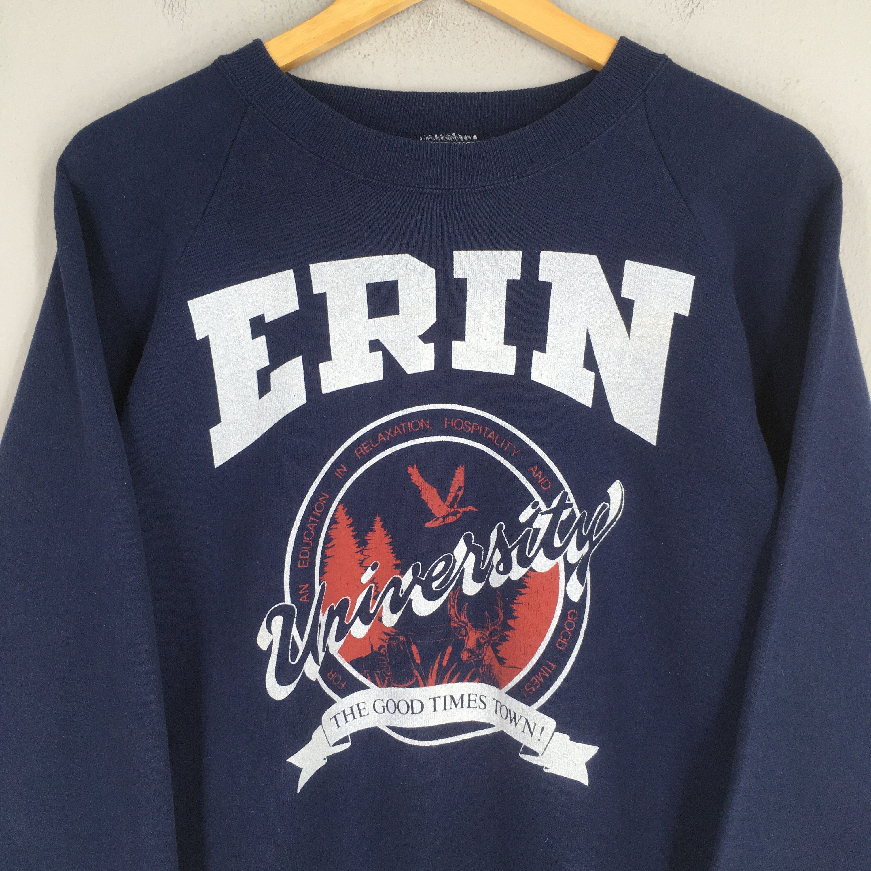 NCAA × Vintage Vintage Erin University Sweatshirt XLarge Size US XL / EU 56 / 4 - 2 Thumbnail