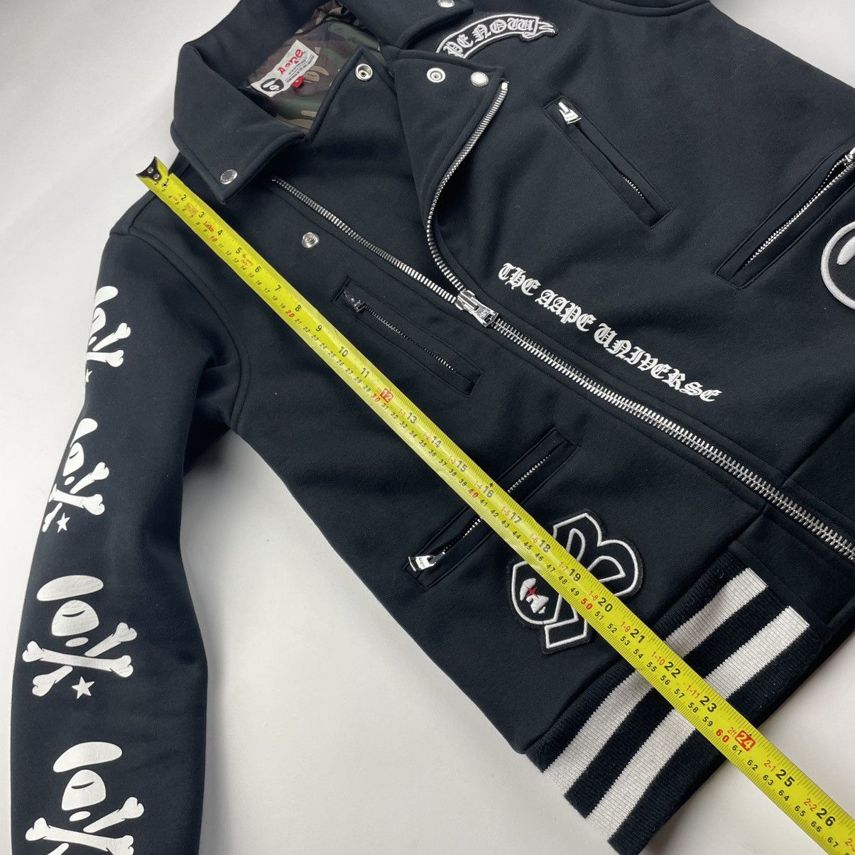 Bape 2014 AAPE by a Bathing Ape Biker Jacket S Black Camo Lined Size US S / EU 44-46 / 1 - 16 Thumbnail