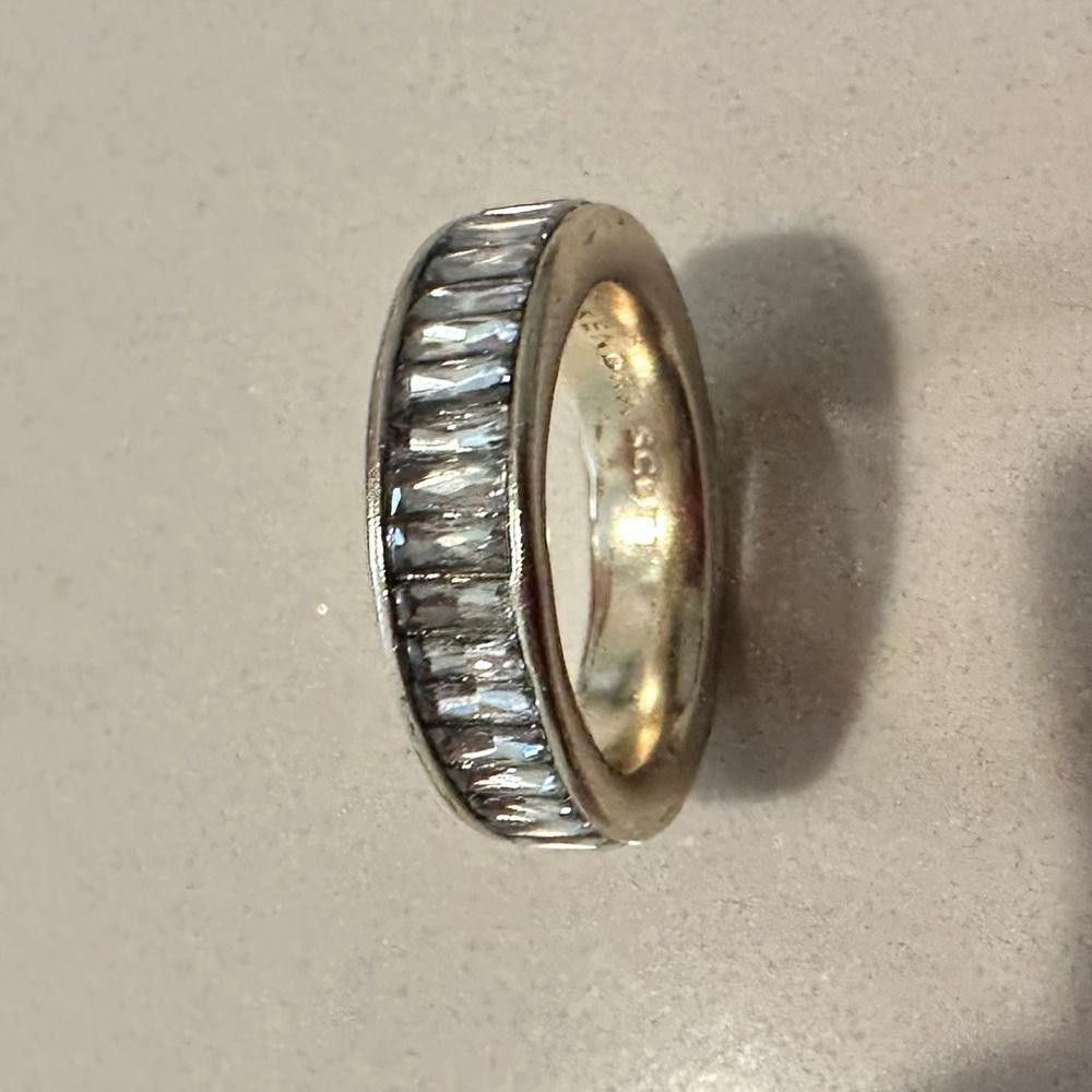 Kendra Scott Kendra Scott Jack Band Ring Gold Clear Nano Crystal Size 7 Size ONE SIZE - 4 Thumbnail
