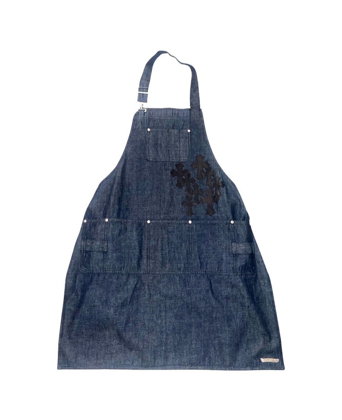 Chrome Hearts Leather cross patch blue denim grilling cooking apron Size US XL / EU 56 / 4 - 1 Thumbnail