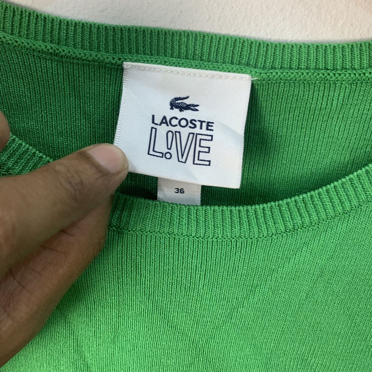 Japanese Brand × Vintage Lacoste Knitwear Knitted Striped Green Size S / US 4 / IT 40 - 3 Thumbnail