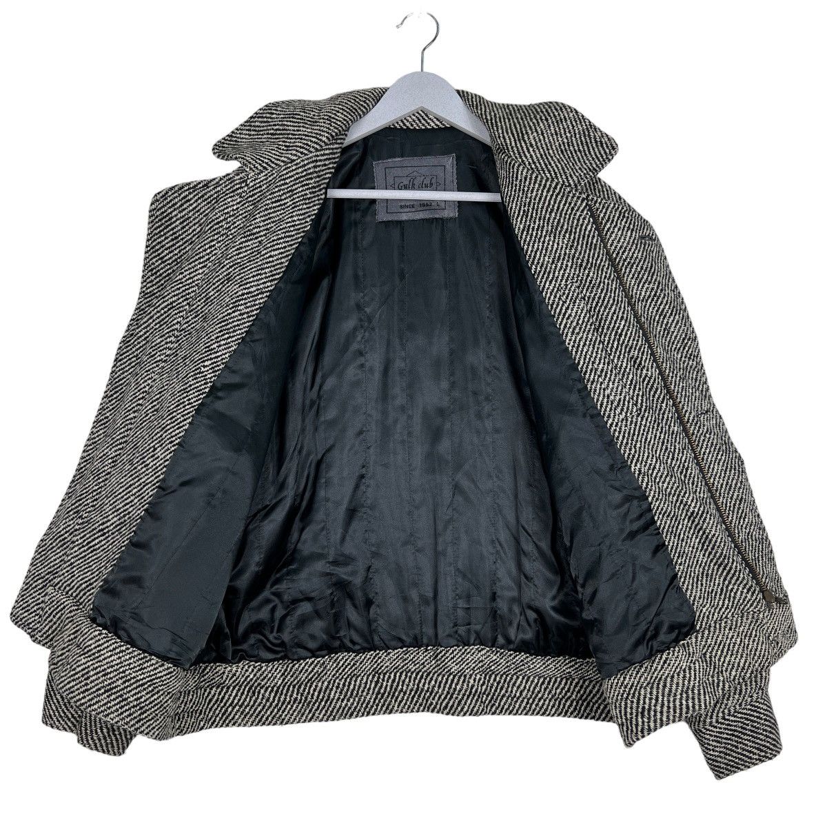 Issey Miyake 🔥 VINTAGE GULK CLUB HARRINGBONE WOOL BOMBER JACKET Size US M / EU 48-50 / 2 - 11 Thumbnail