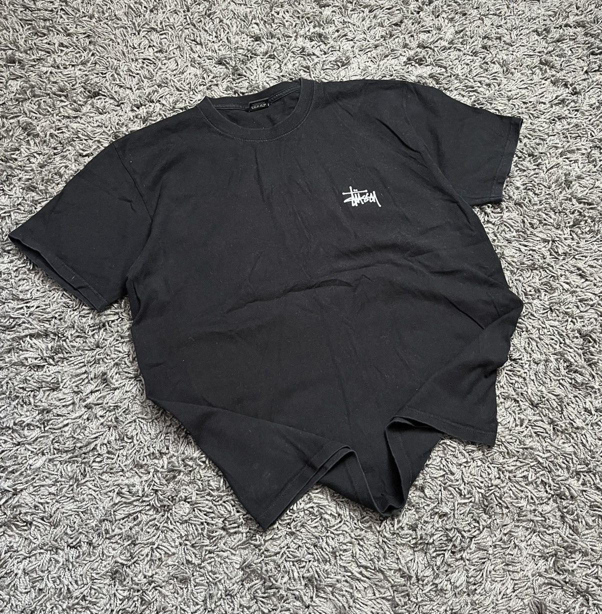 Stussy Stussy World Tour / Basic Tee Oversized - Black/White Size US L / EU 52-54 / 3 - 3 Thumbnail