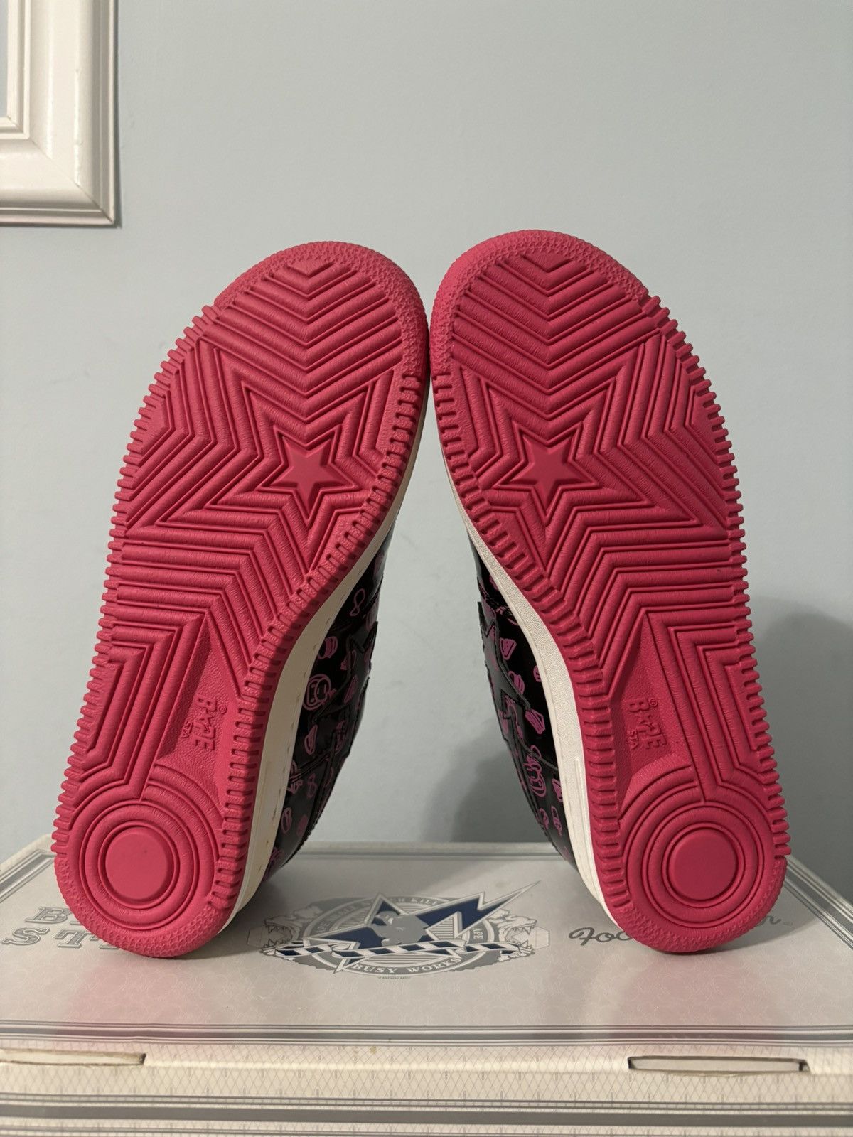 Bape A Bathing Ape Bape Sta Milo Junk Food Pink Size US 7.5 / EU 40-41 - 6 Thumbnail