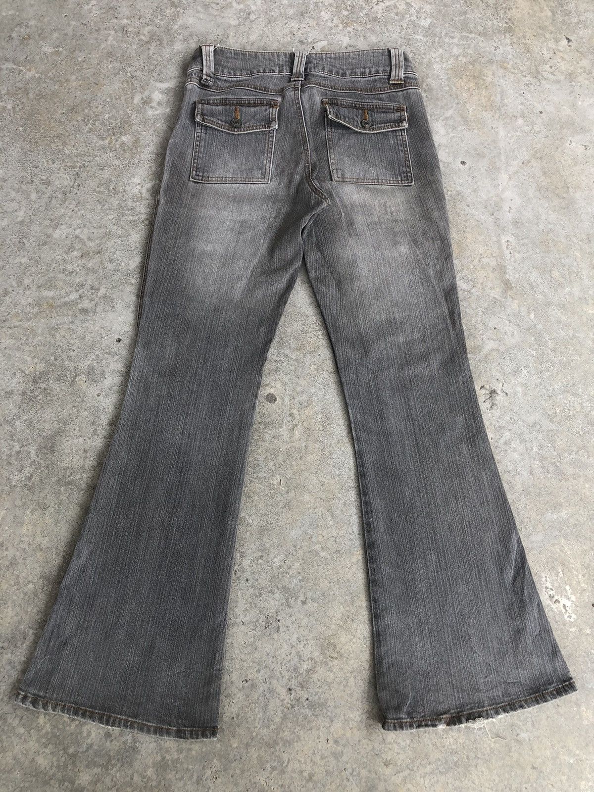 If Six Was Nine Japanese Daily Topics Flared Jeans Cargo Pants Size US 29 - 2 Thumbnail
