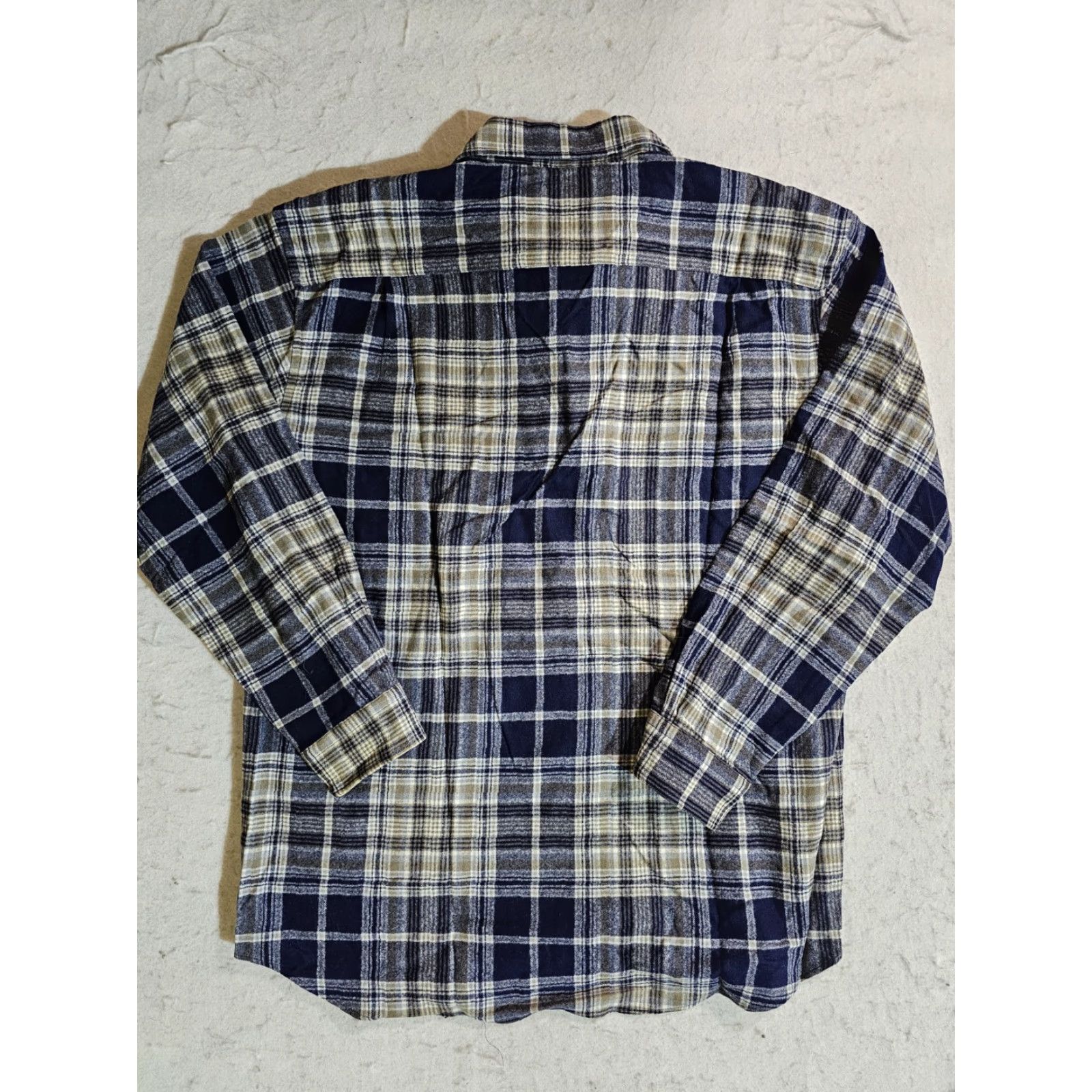 Pendleton VINTAGE Pendleton Board Shirt 100% Wool Blue Plaid Button-Up Mens L Size US L / EU 52-54 / 3 - 6 Thumbnail