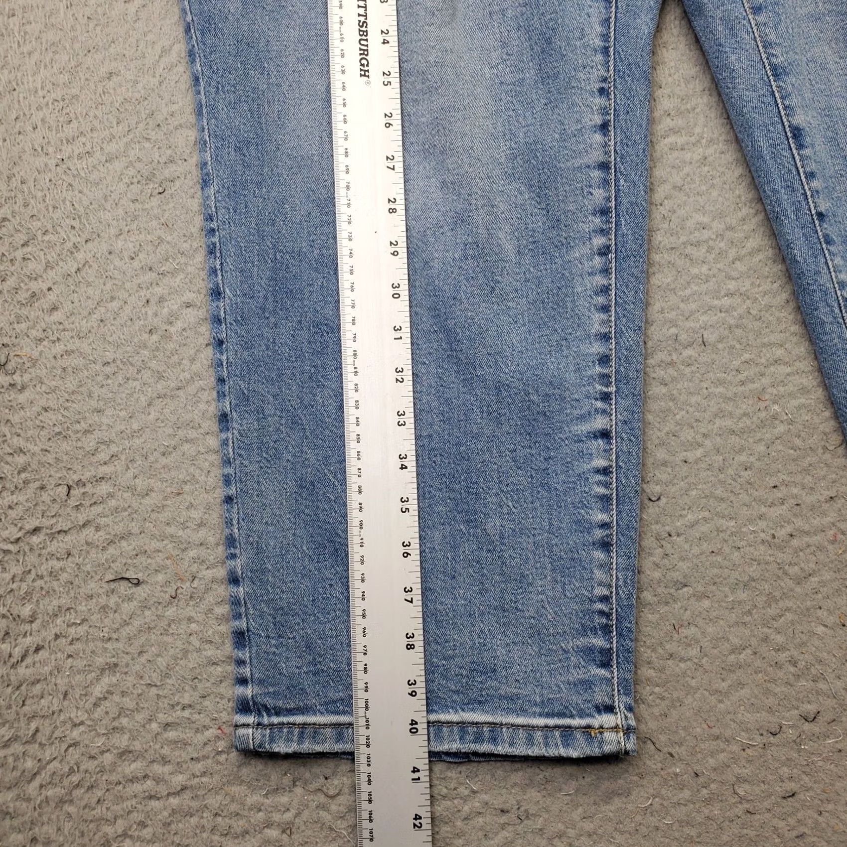 Vintage Universal Thread Skinny Jeans Women 24/R Blue Denim High Rise Stretch 5-Pocket Size 42" / US 20 - 3 Thumbnail