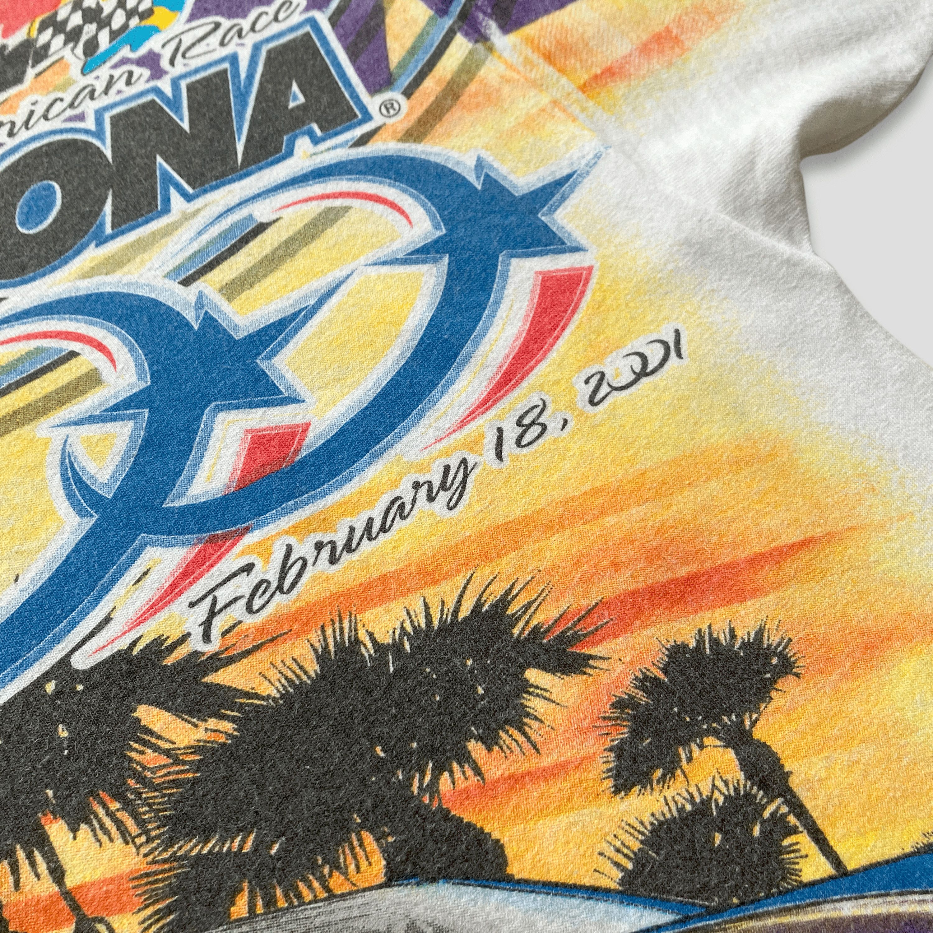 NASCAR Vintage 2001 NASCAR Daytona 500 AOP T-Shirt Size US L / EU 52-54 / 3 - 3 Thumbnail