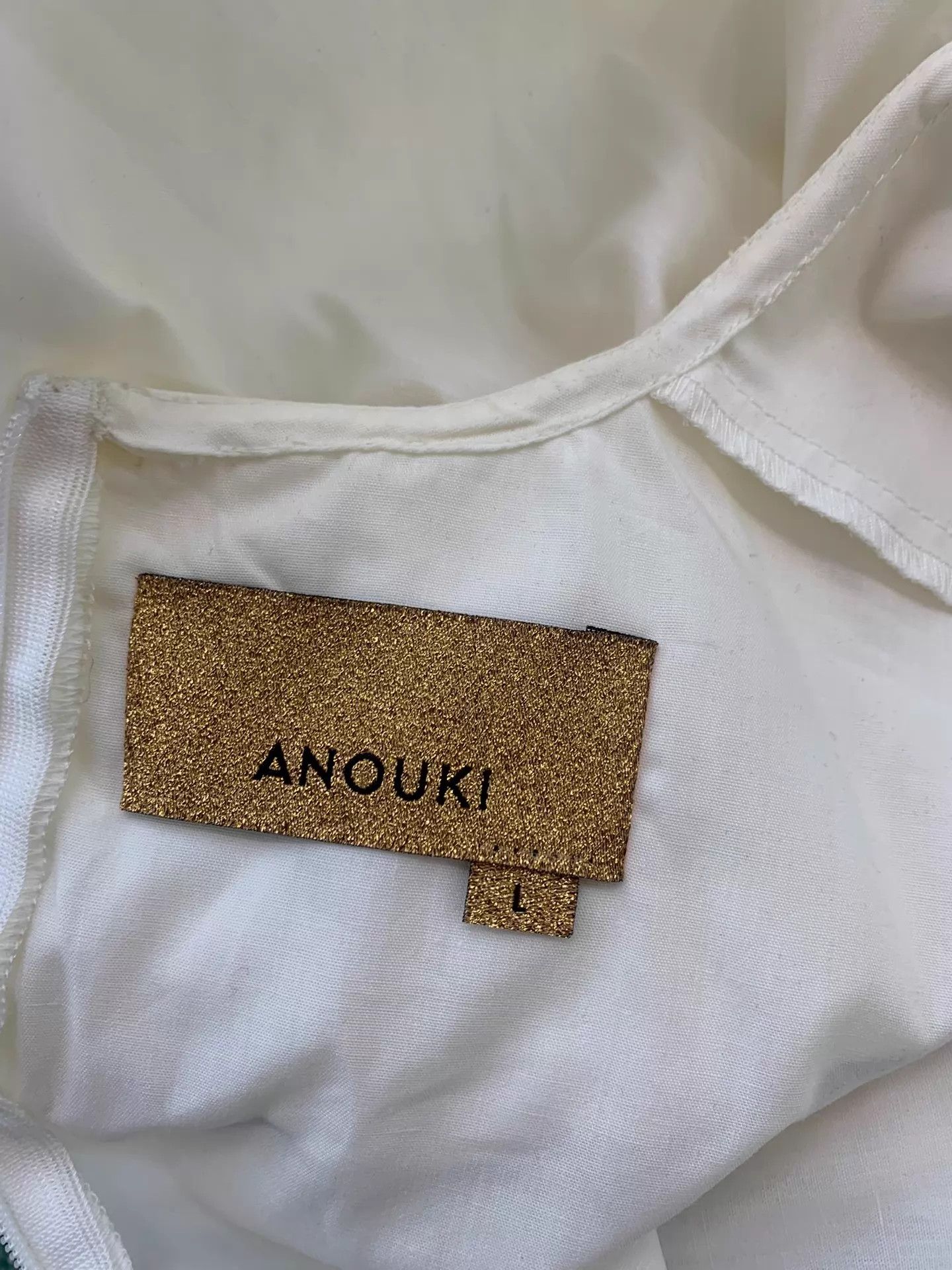 Other Anouki White Shirt Doll Collar Crystal Bow L New Size L / US 10 / IT 46 - 4 Thumbnail