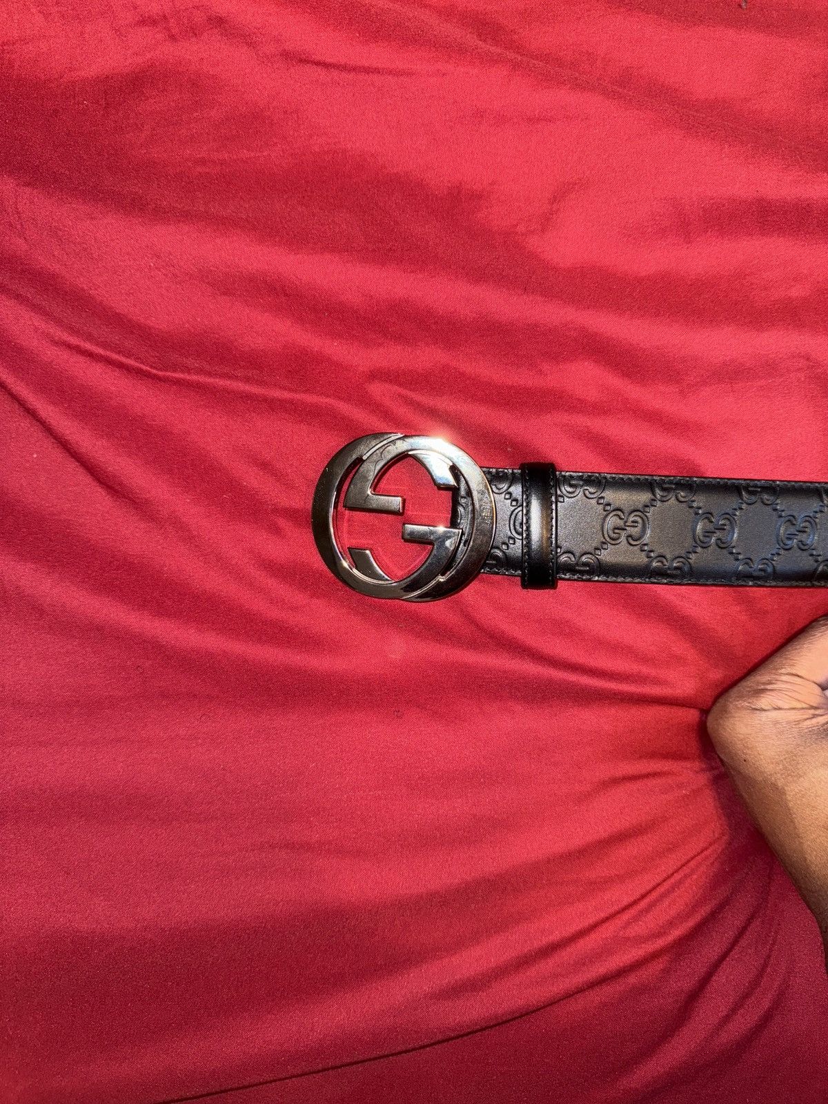 Gucci GUCCI SIGNATURE LEATHER BELT Size 42 - 5 Thumbnail
