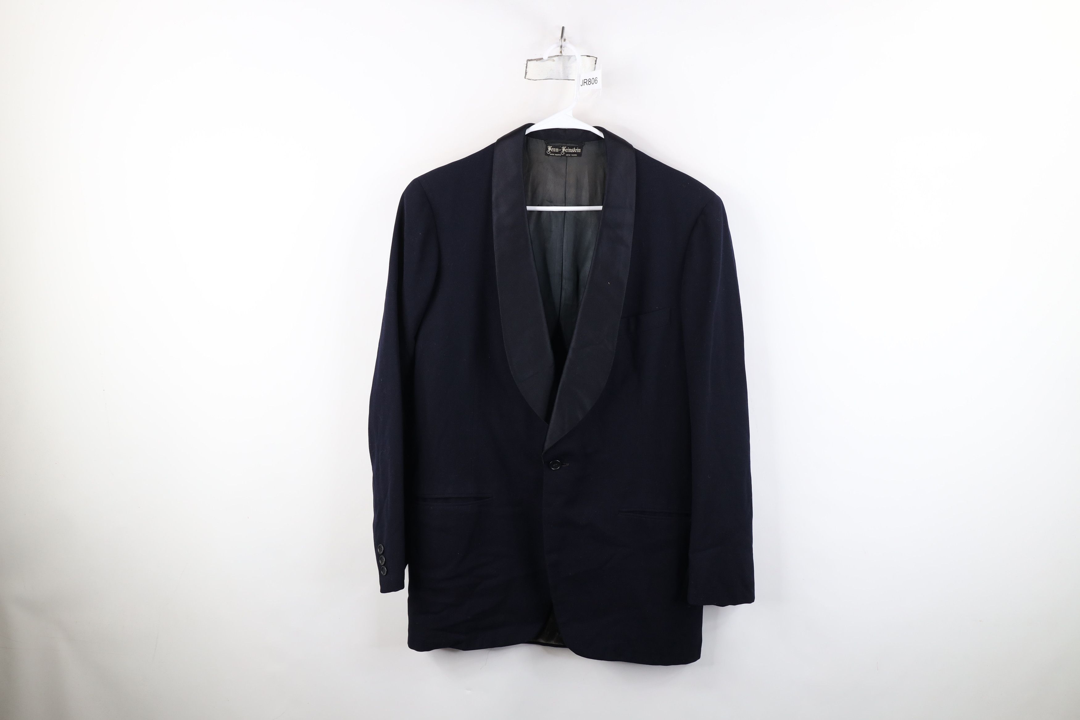 Vintage Vintage 30s Fenn Feinstein Satin Trim Tuxedo Suit Jacket USA Size US L / EU 52-54 / 3 - 1 Thumbnail