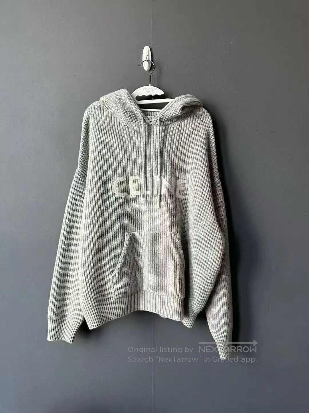 Celine CELINE Gray hooded sweater hoodie| Size US S / EU 44-46 / 1 - 1 Thumbnail