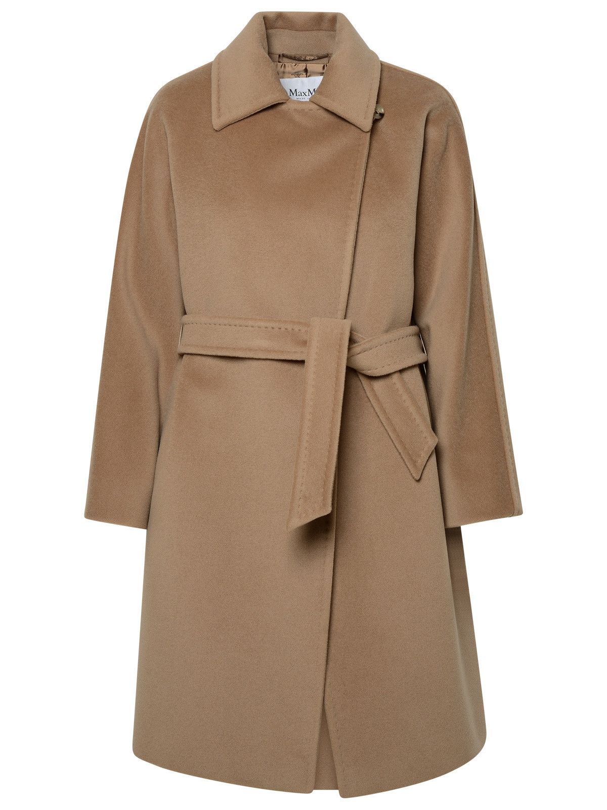 image of Max Mara 'estella' Beige Wool And Cashmere Coat, Women's (Size XS)