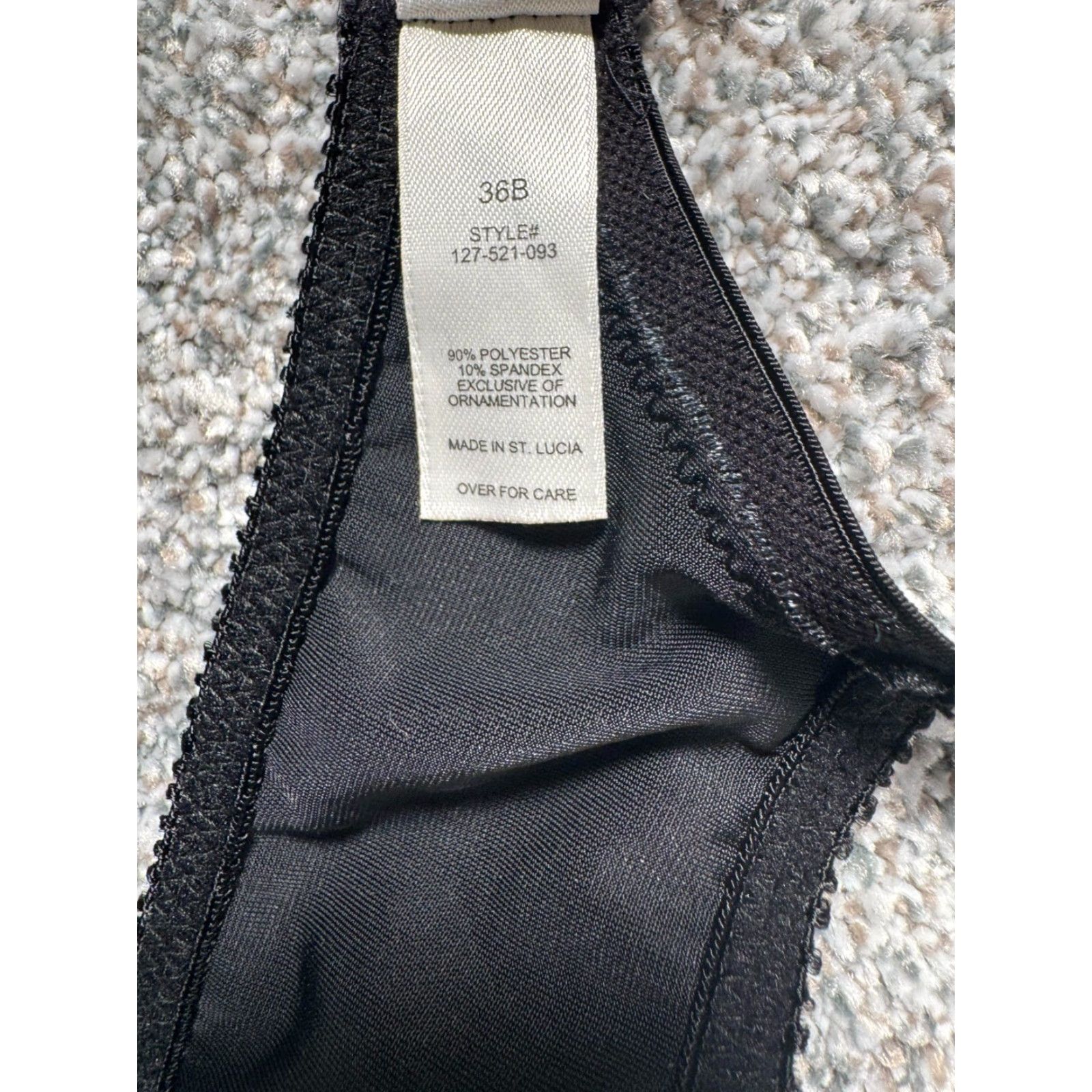 Victoria's Secret Viktoria’s Secret Velvet Bra 36B Underwire Victoria’s Secret Bra 90s Y2K Vintage Goth Romantic Black Velvet Bra Women Size ONE SIZE - 6 Thumbnail