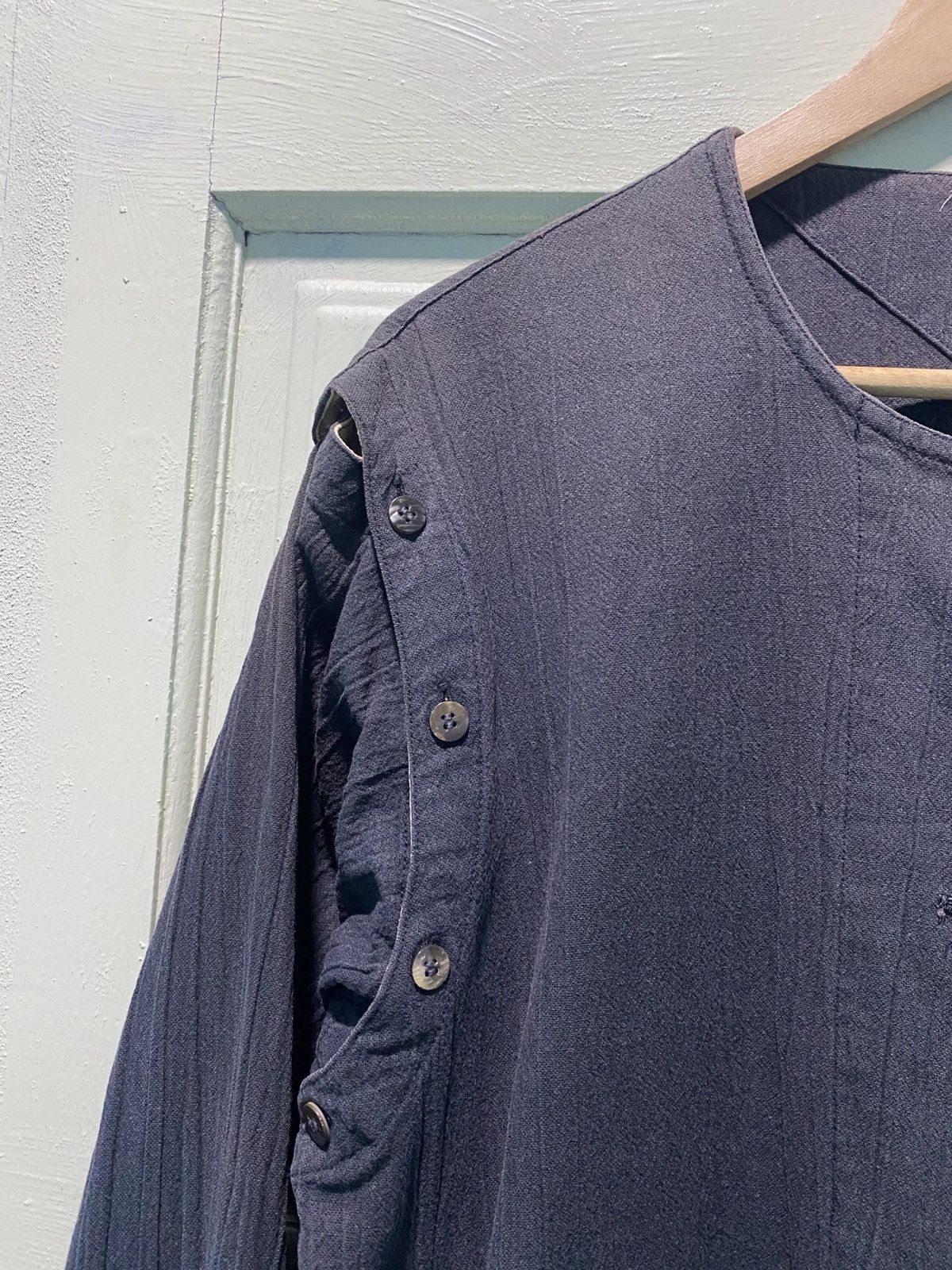Issey Miyake Vintage 80s Archive ISSEY SPORT 2-Way Collarless Patchwork Size M / US 6-8 / IT 42-44 - 6 Thumbnail