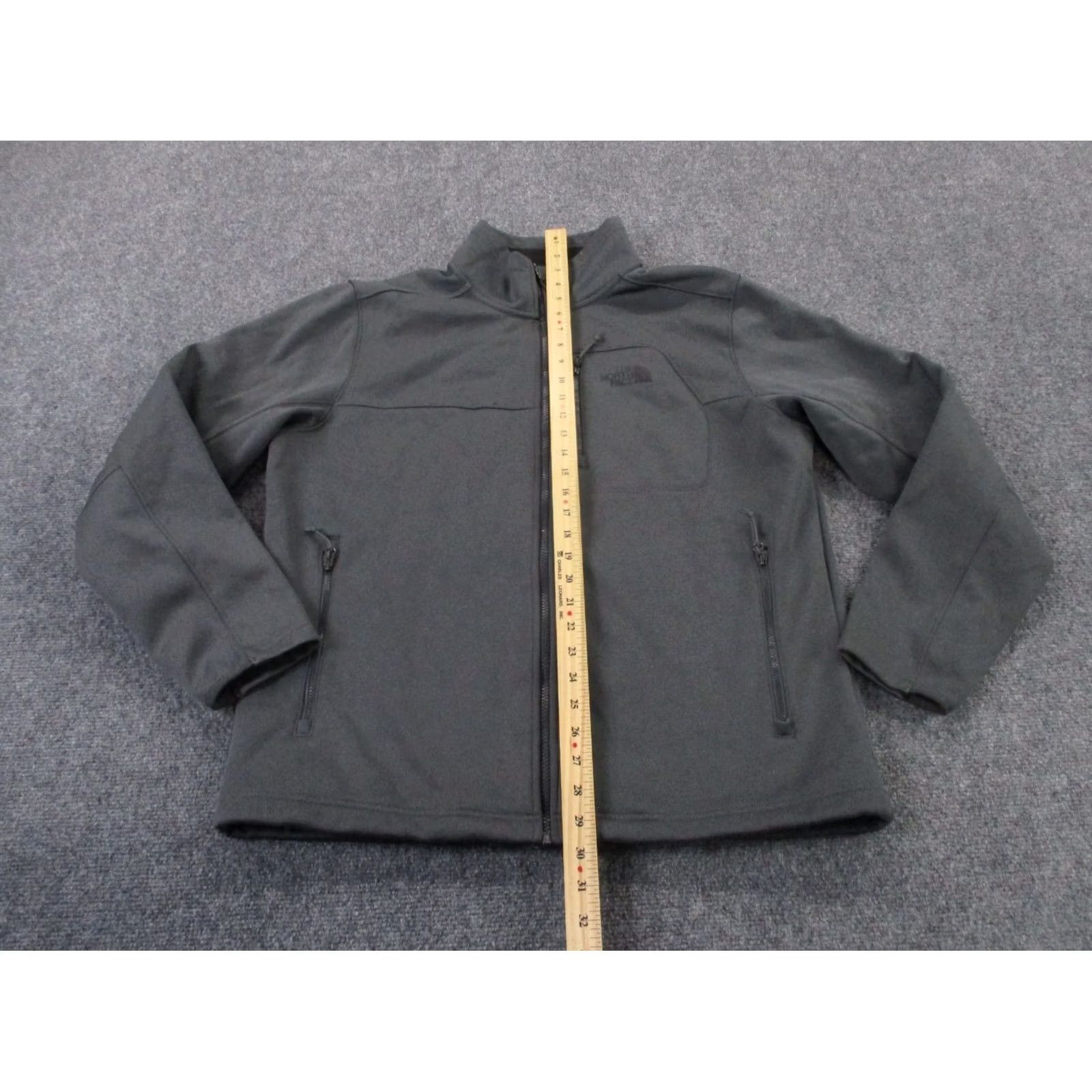 The North Face The North Face Jacket Mens L Windbreaker Softshell Hooded Windwall Fleece Lined Outdoors Hiking Gray Logo Pockets Zipped Pockets Full Zip Regular Size US L / EU 52-54 / 3 - 3 Thumbnail