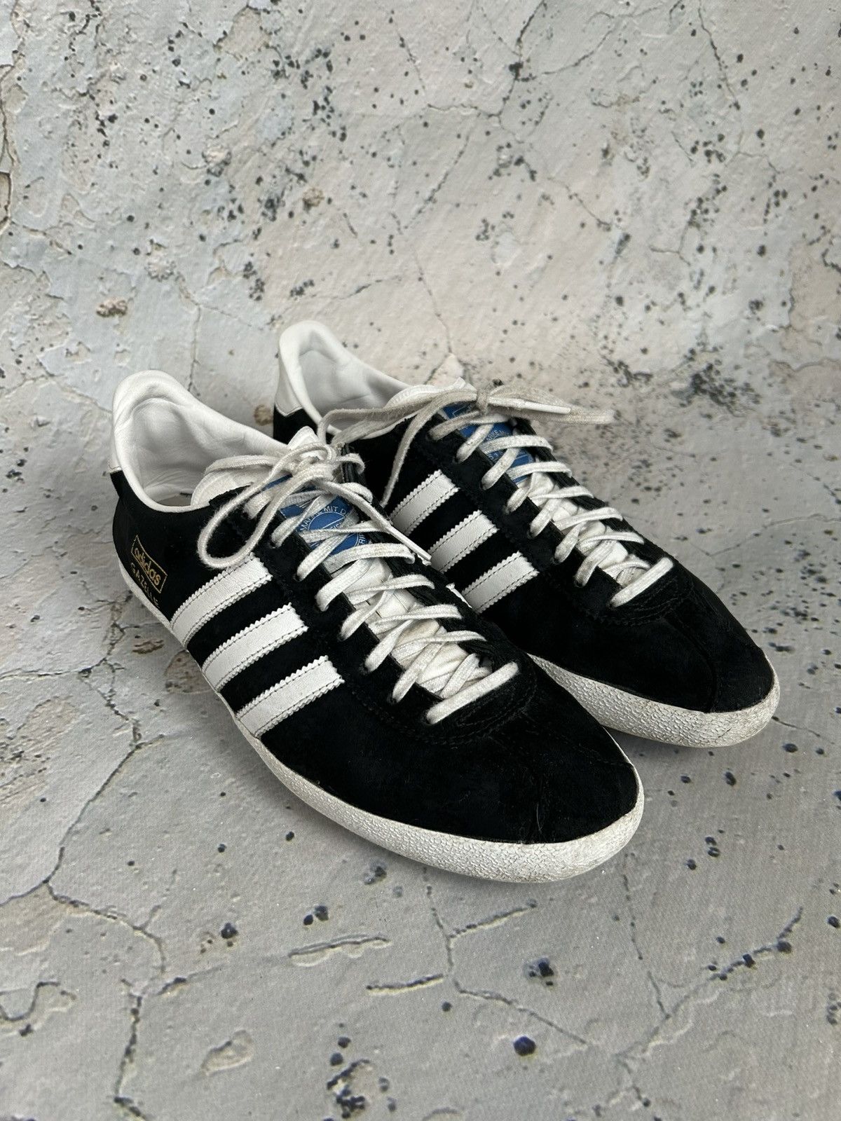 Adidas Vintage Adidas Gazelle Black Sneakers Retro Streetwear Size US 8.5 / EU 41-42 - 2 Thumbnail