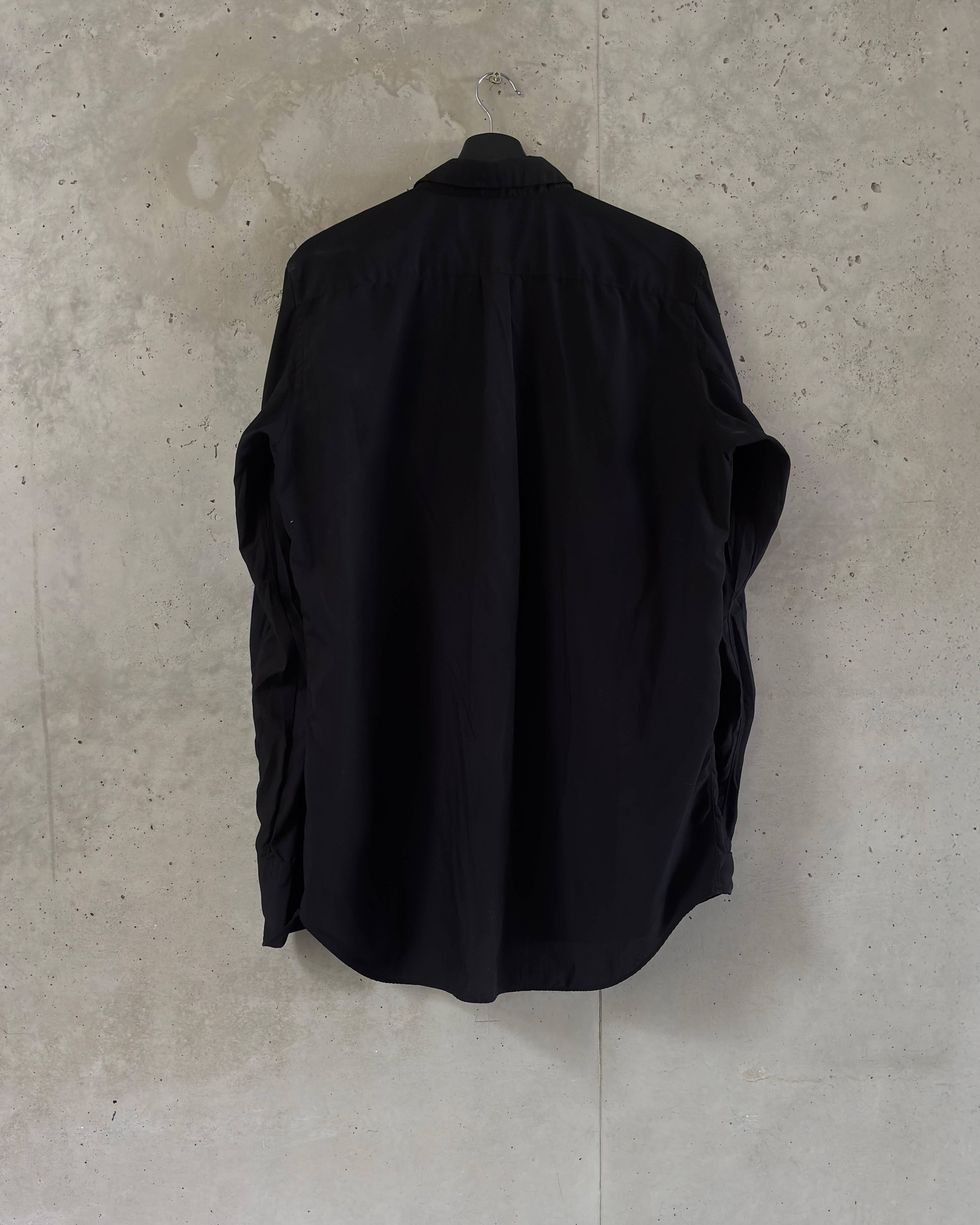 Comme des Garcons Comme des Garçons Black Polyester Button Up Size US XL / EU 56 / 4 - 2 Thumbnail