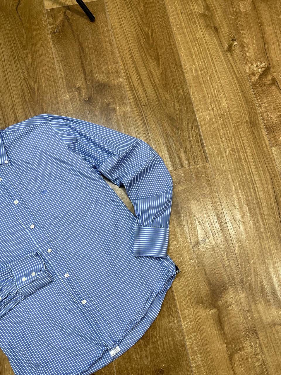 Balenciaga Vintage Balenciaga 90’s Y2K Button Ups Striped Blue Shirt Size US M / EU 48-50 / 2 - 2 Thumbnail