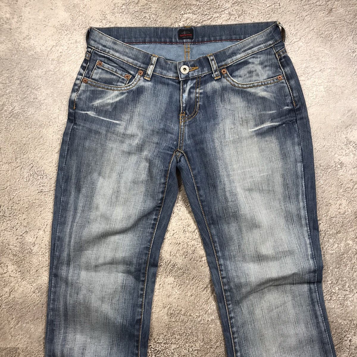 Vintage Vintage Y2K Baggy Flared Distressed Jeans Grunge Skate 27 Size 27" / US 4 / IT 40 - 3 Thumbnail