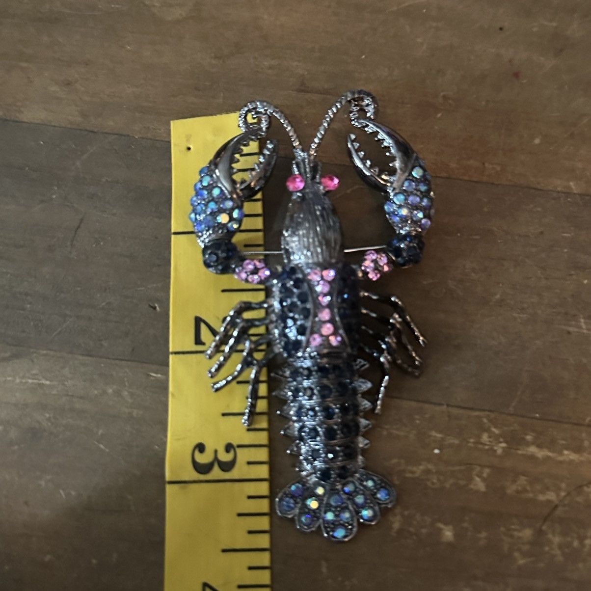 Other Large rhinestone articulated lobster brooch/pendant Size ONE SIZE - 2 Thumbnail
